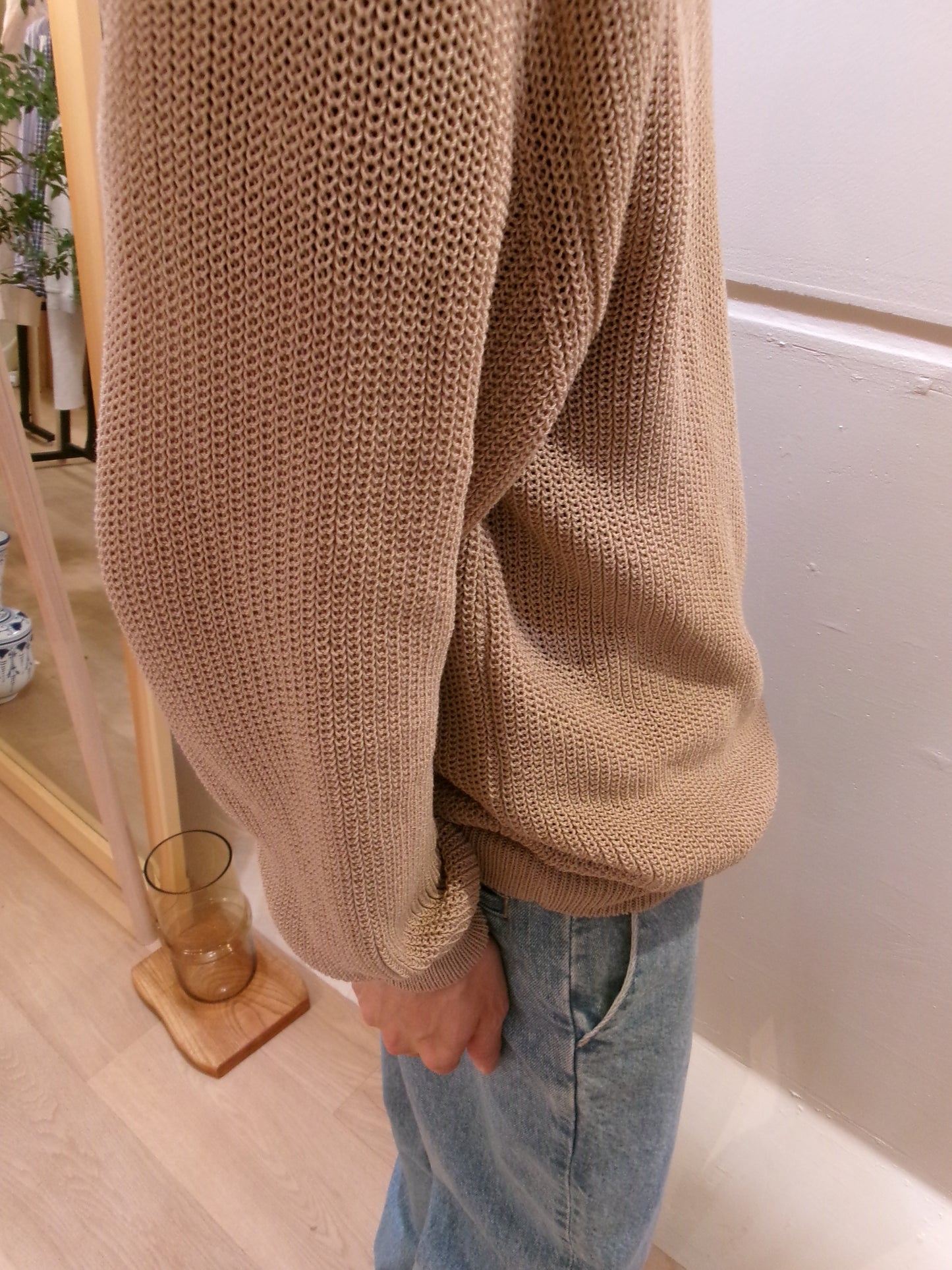FUJI COTTON STANDARD KNIT (pink beige)