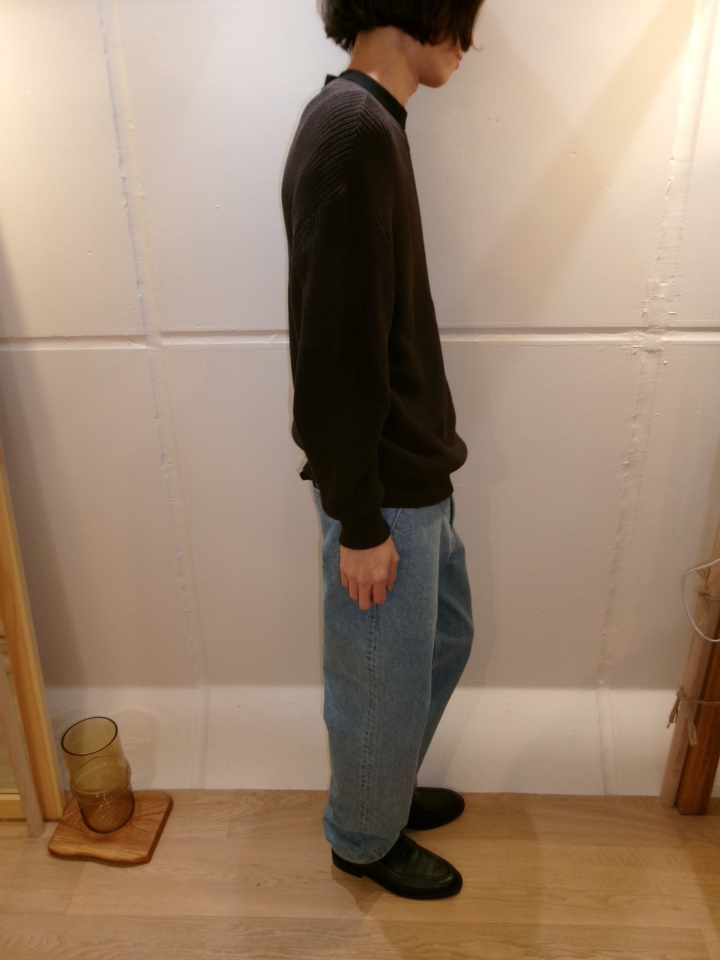 FUJI COTTON STANDARD KNIT(brown)