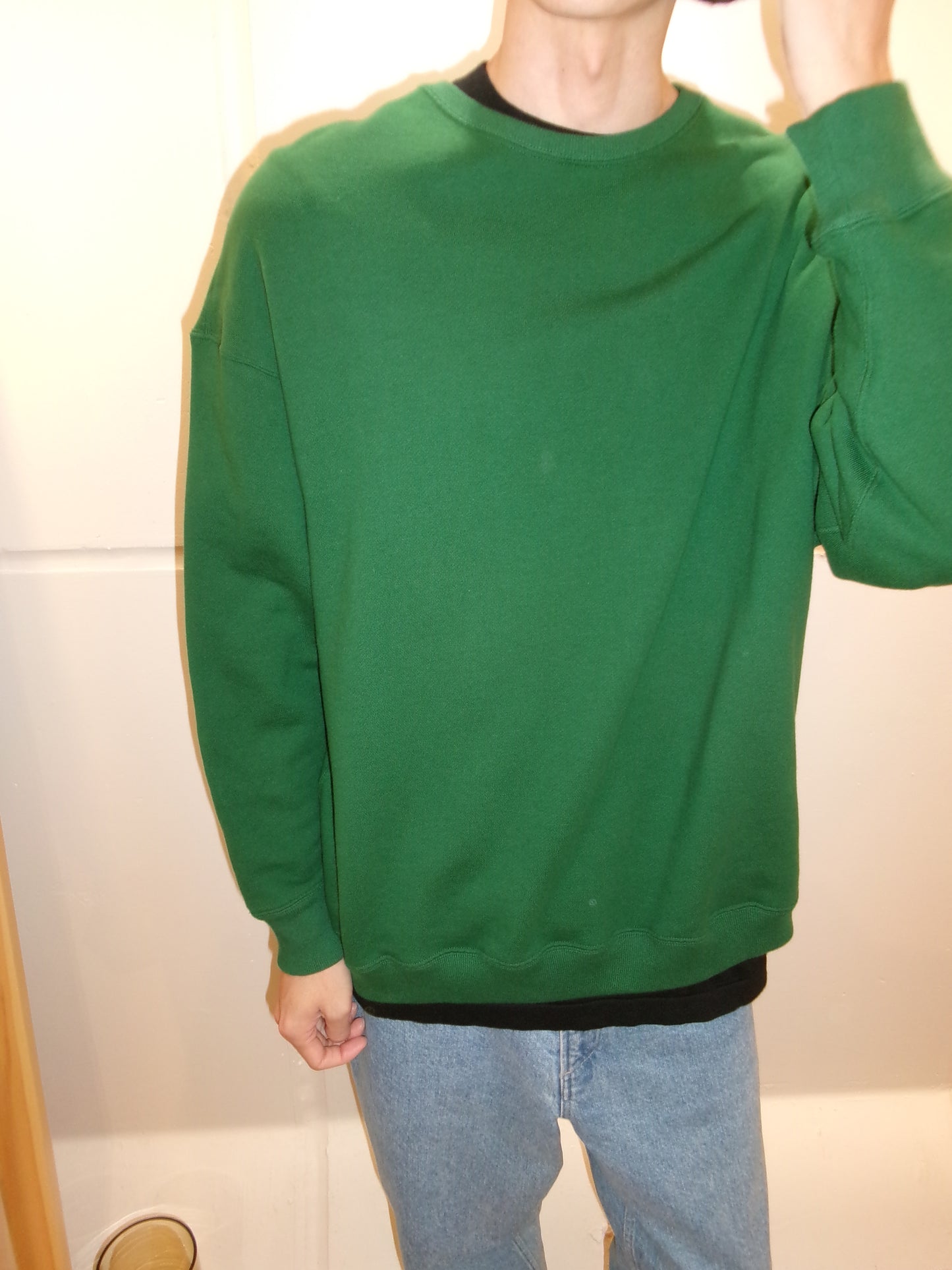 FUJI crew neck sweat(green)
