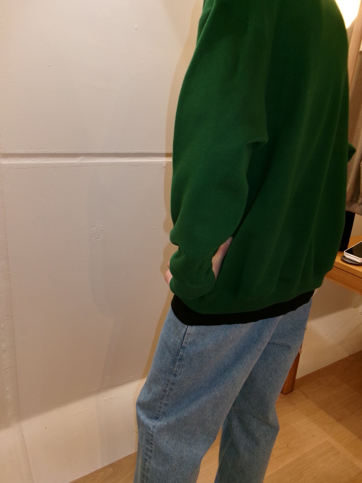FUJI crew neck sweat(green)