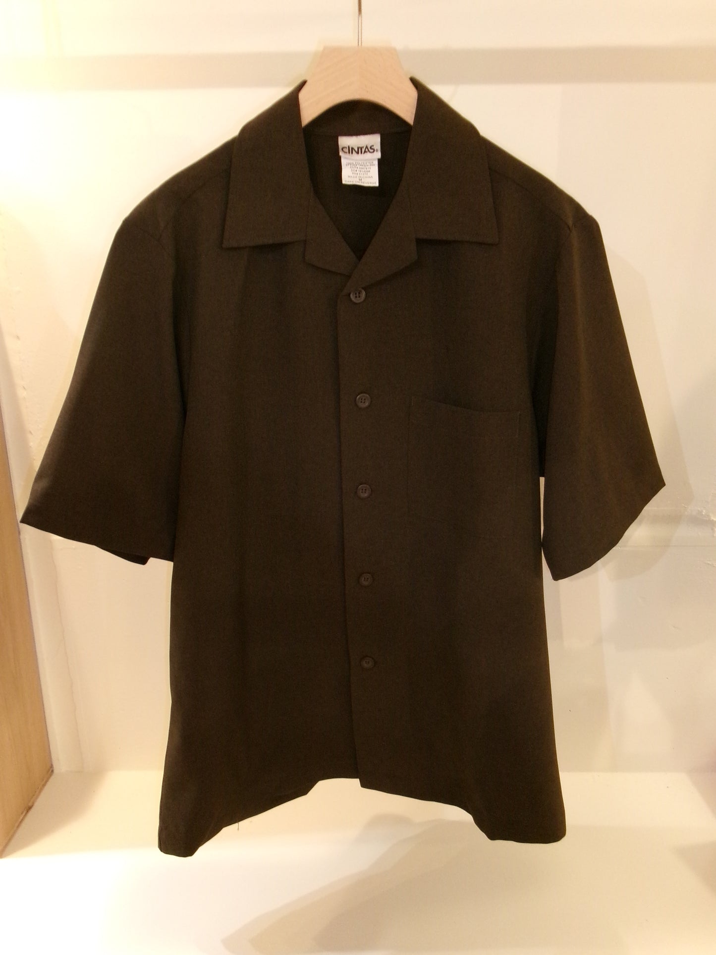 Brown short sleeve shirt