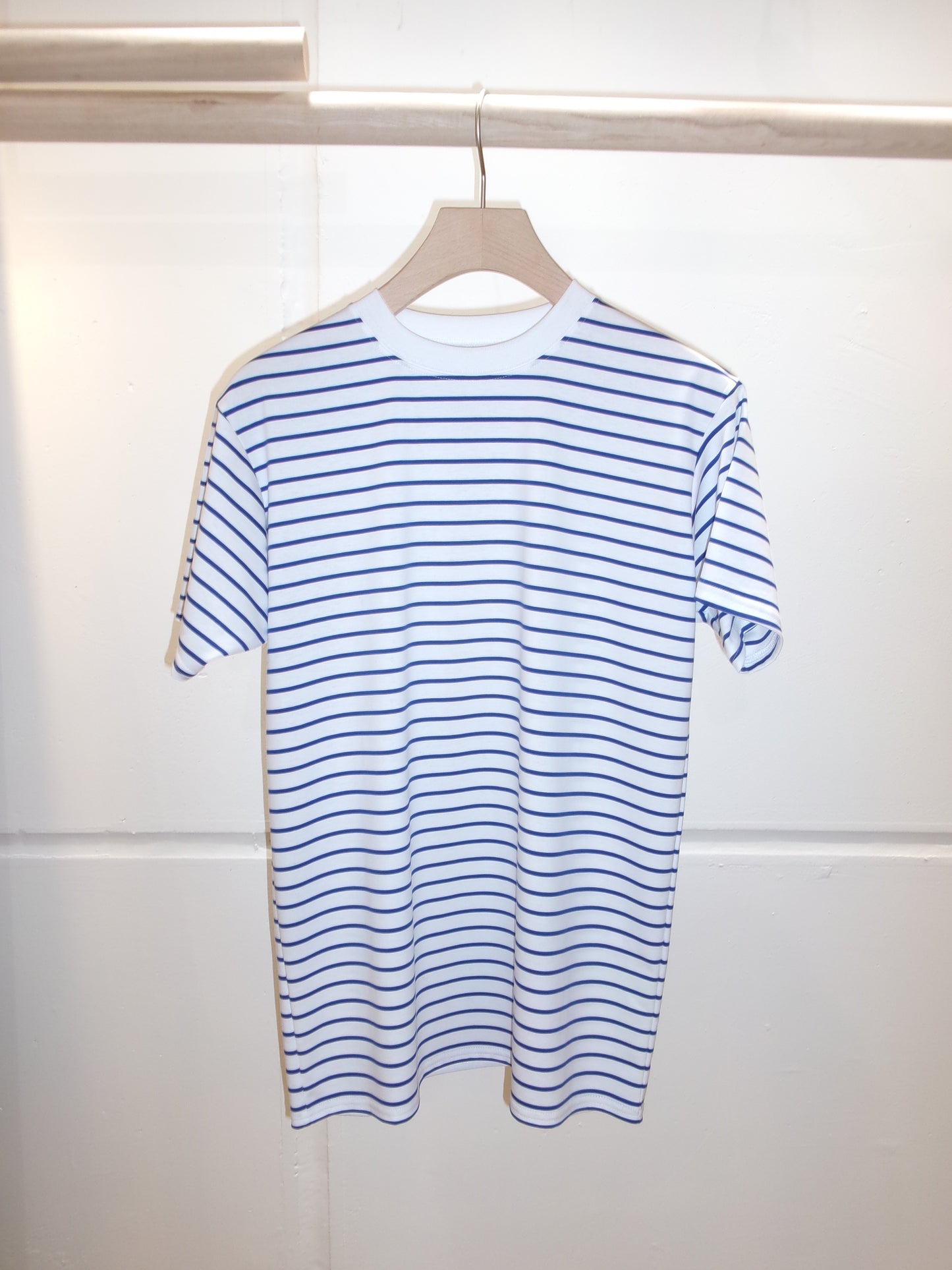 FUJI SUPIMA COTTON BORDER S/S T-SHIRTS / femme