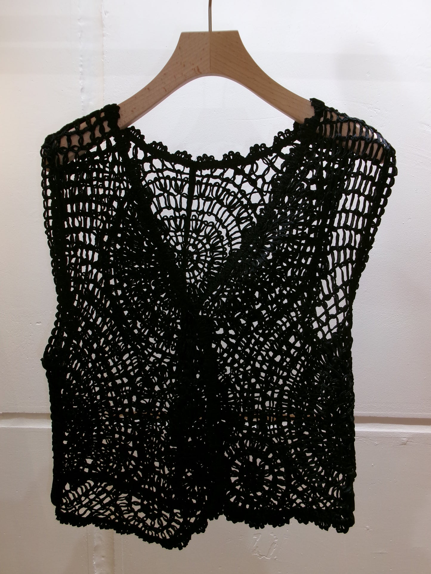 Black mesh vest