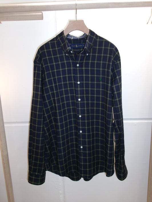 RALPH LAUREN Navy Checked Shirt