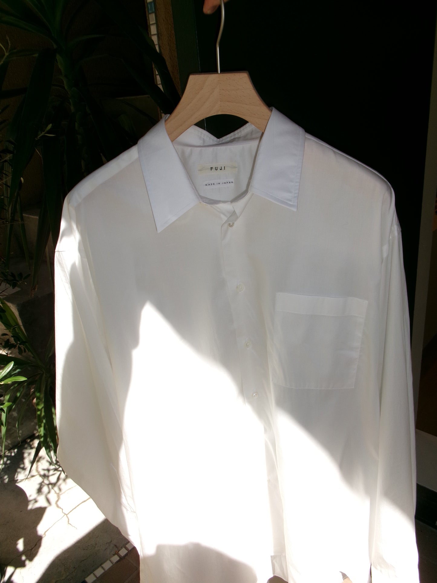 FUJI COTTON TWILL STANDARD SHIRT(WHITE)