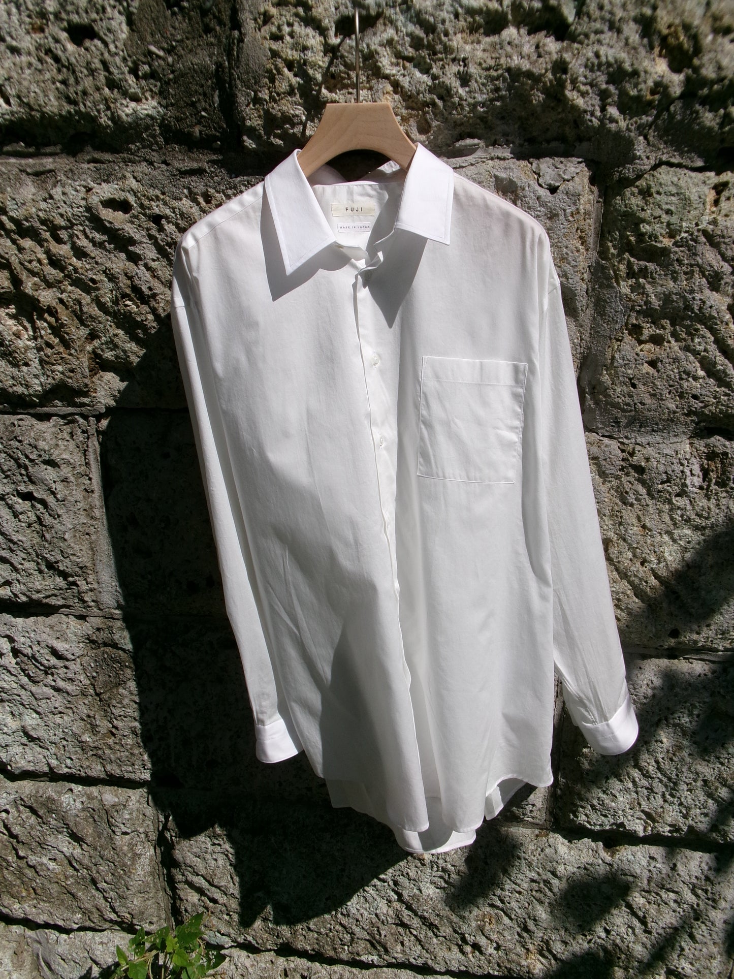 FUJI COTTON TWILL STANDARD SHIRT(WHITE)