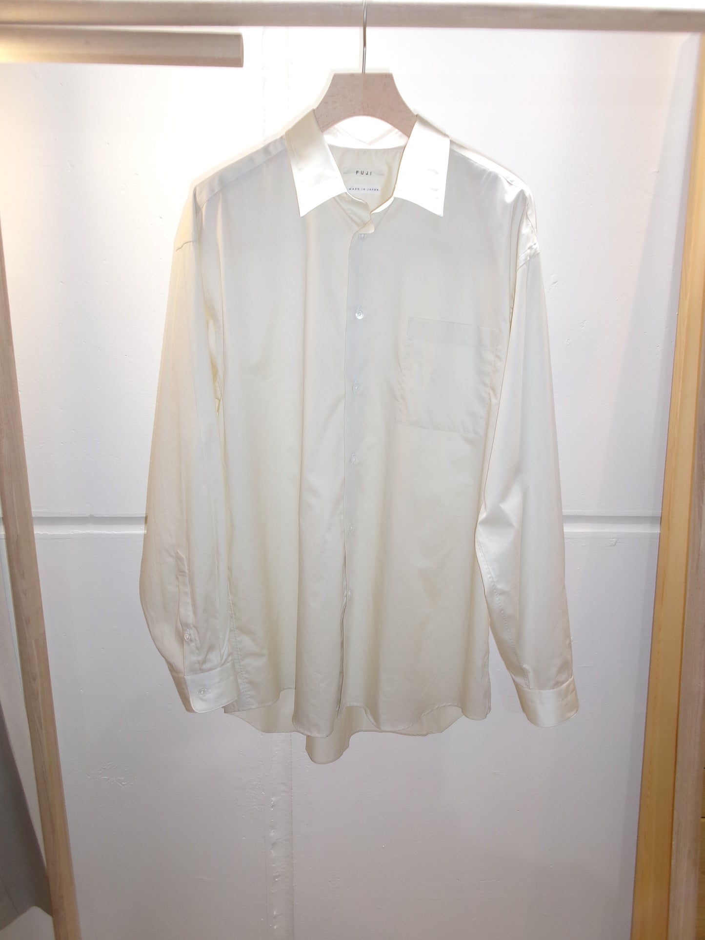 FUJI COTTON TWILL STANDARD SHIRT(BEIGE)