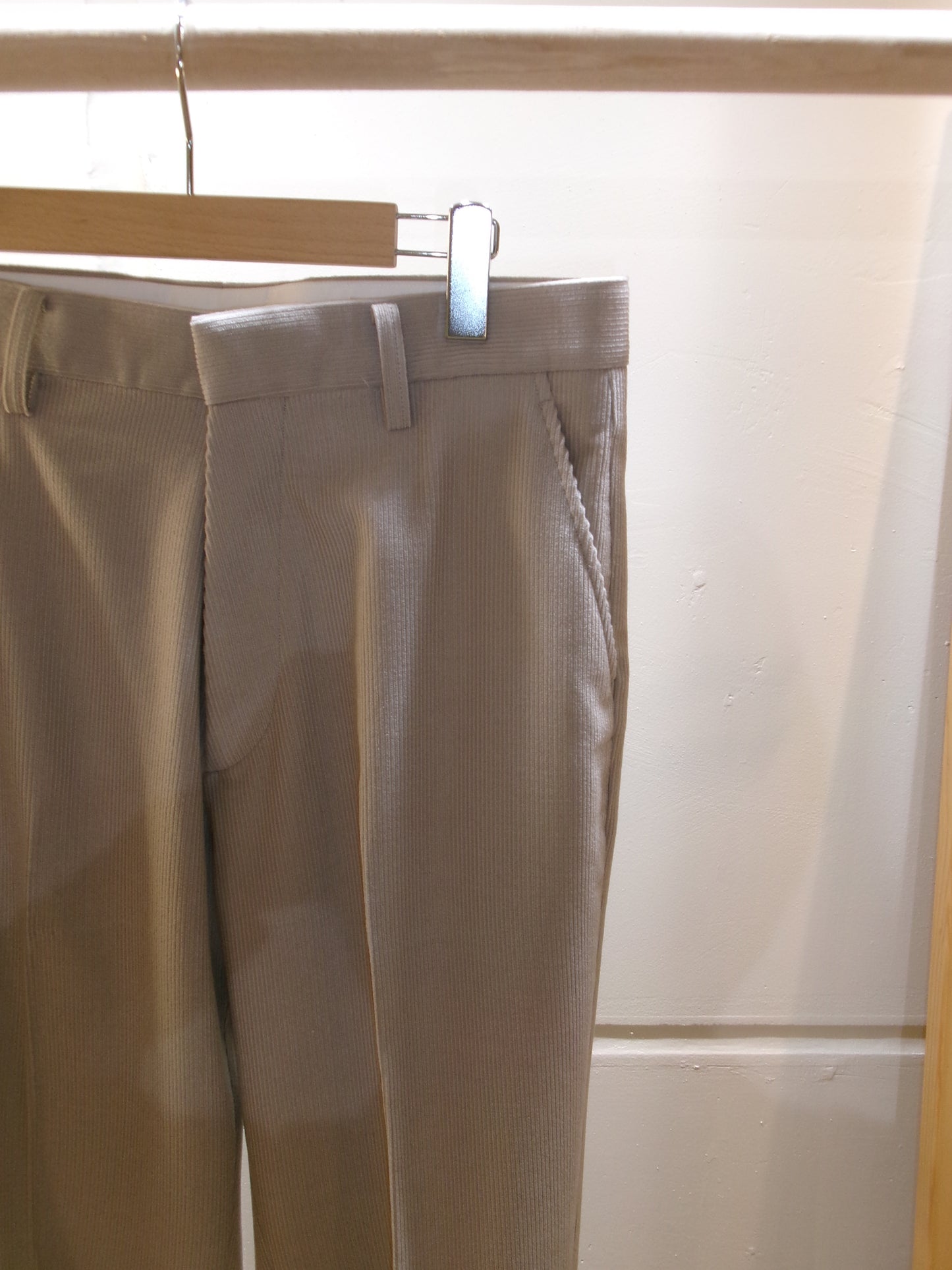 FUJI WOOL CASHMERE CORDUROY SLACKS -femme-