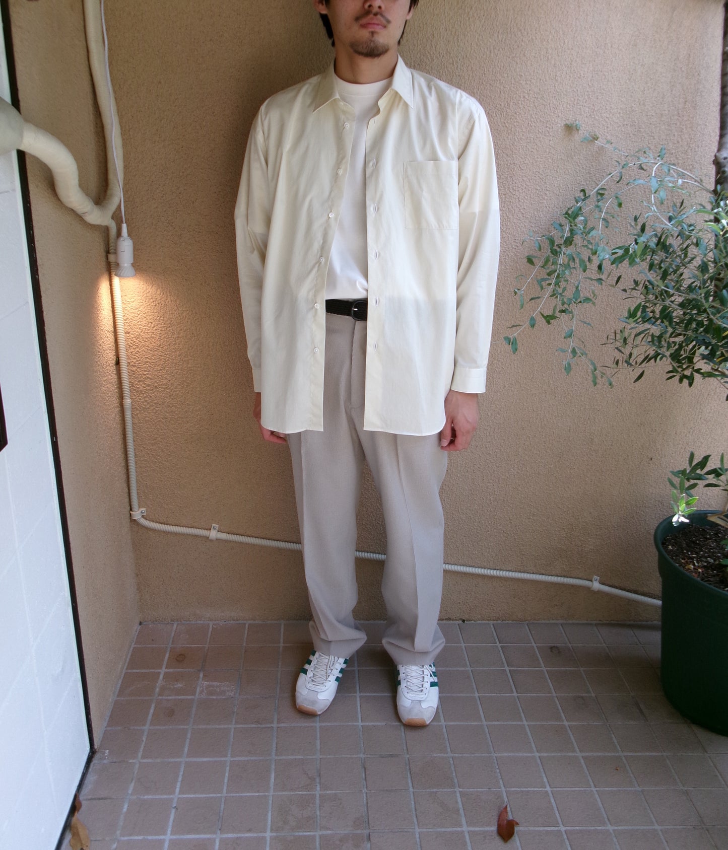 FUJI WOOL CASHMERE CORDUROY SLACKS
