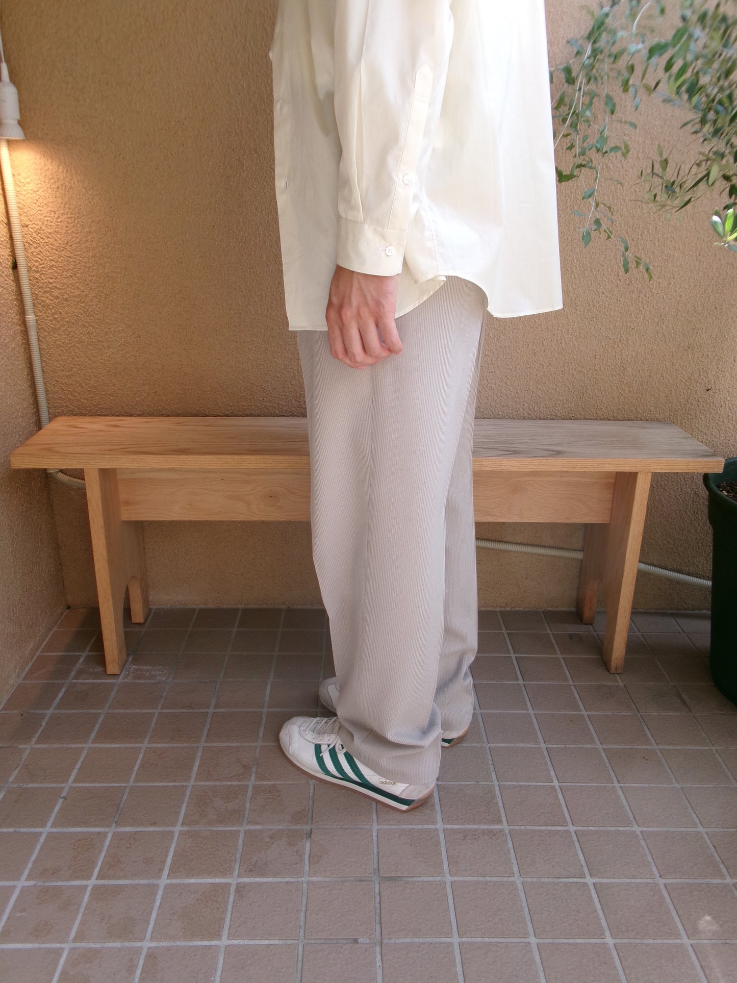 FUJI WOOL CASHMERE CORDUROY SLACKS