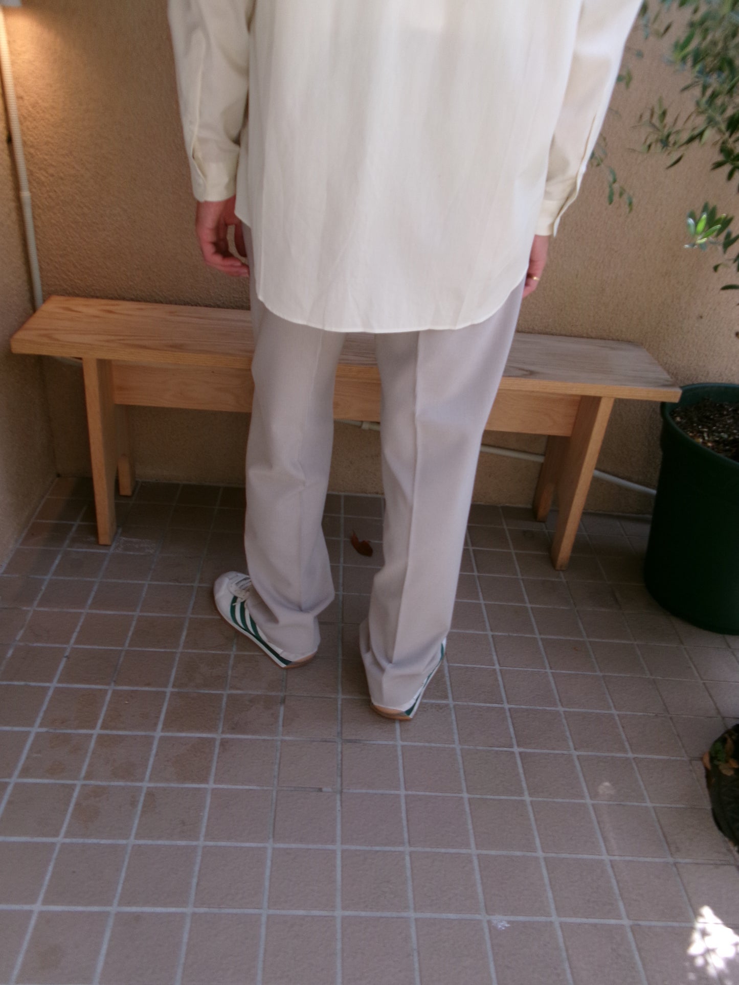 FUJI WOOL CASHMERE CORDUROY SLACKS