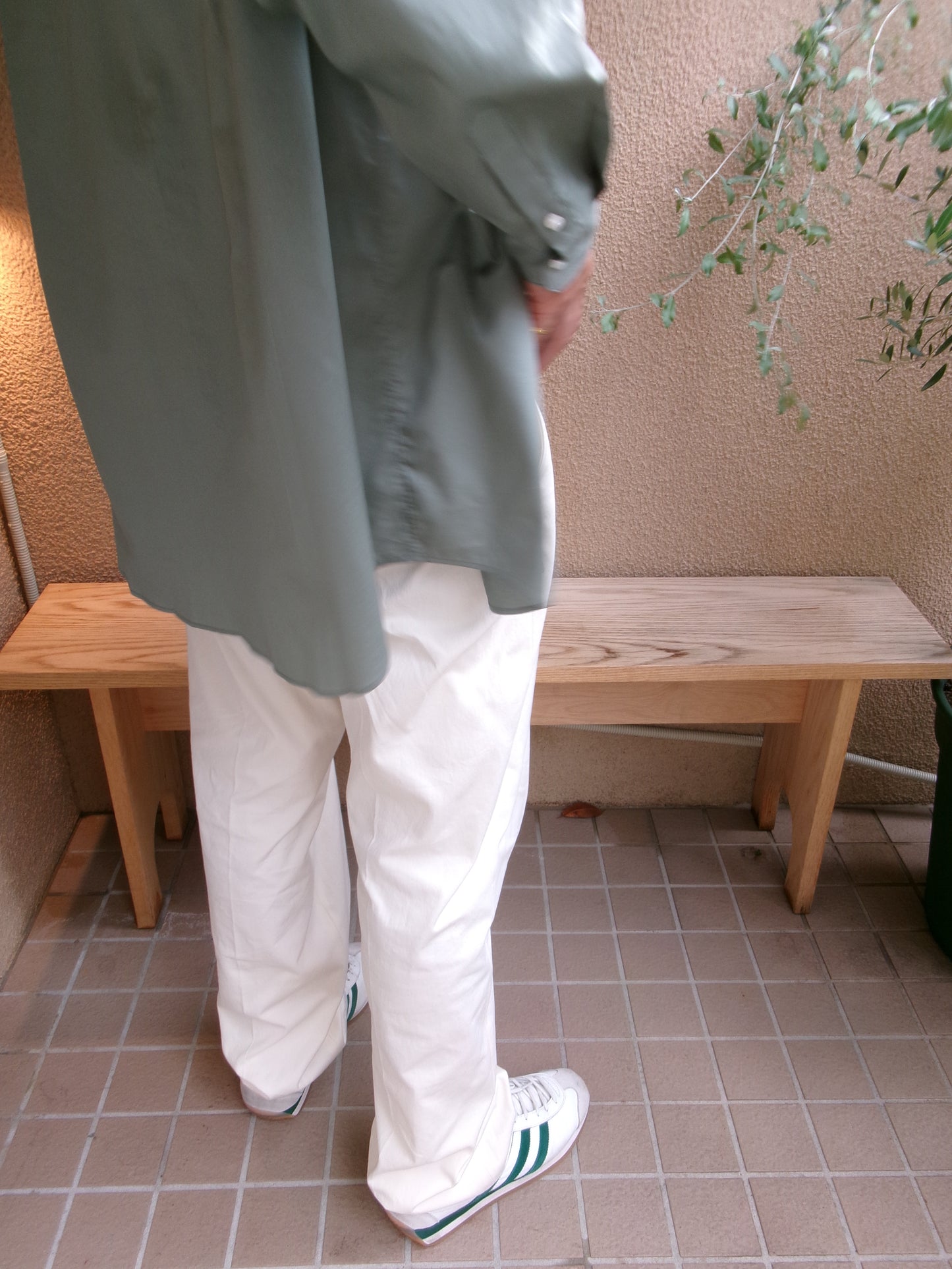 FUJI COTTON TWILL STANDARD SHIRT(GREEN)