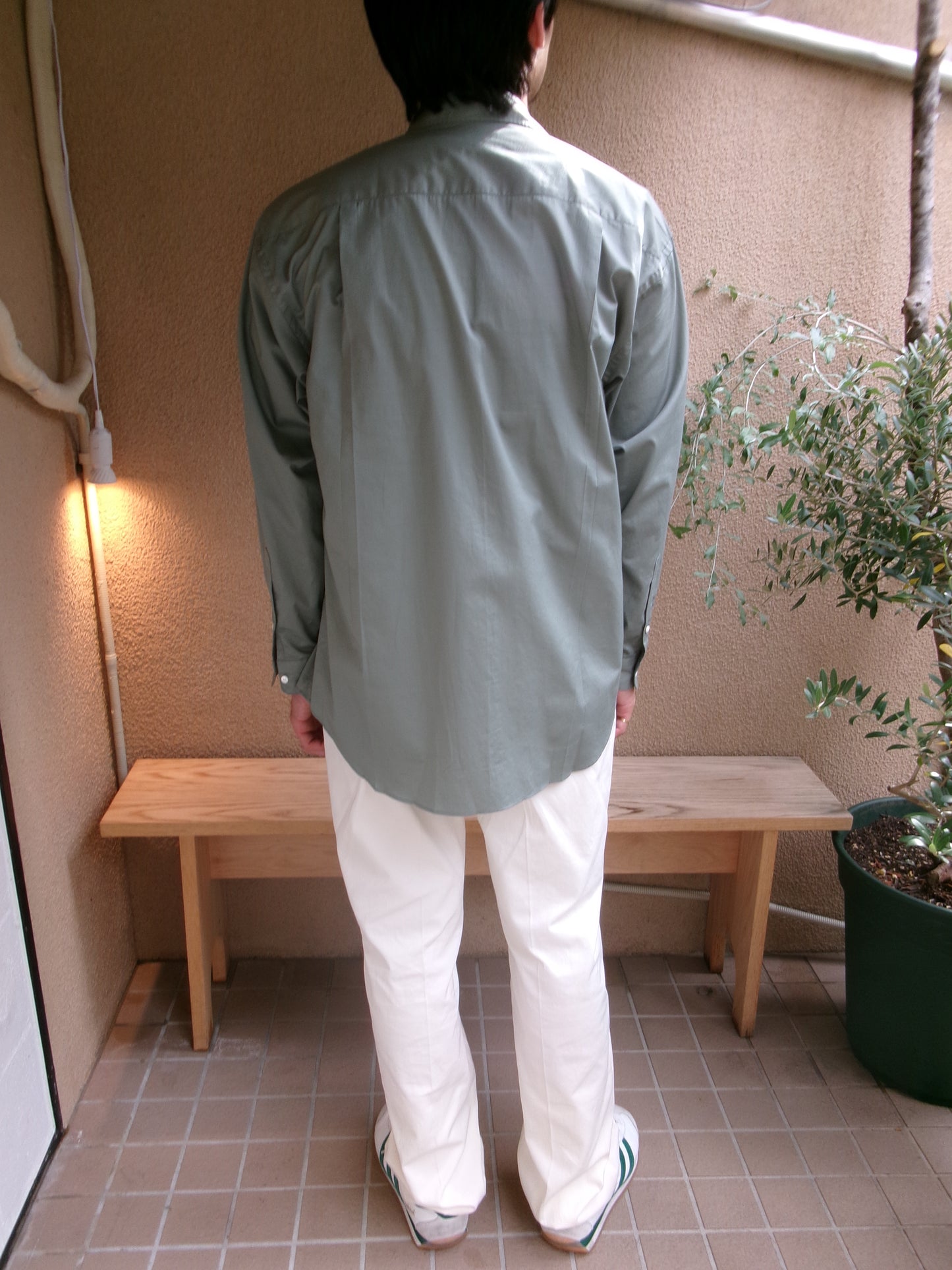 FUJI COTTON GABARDINE TROUSERS
