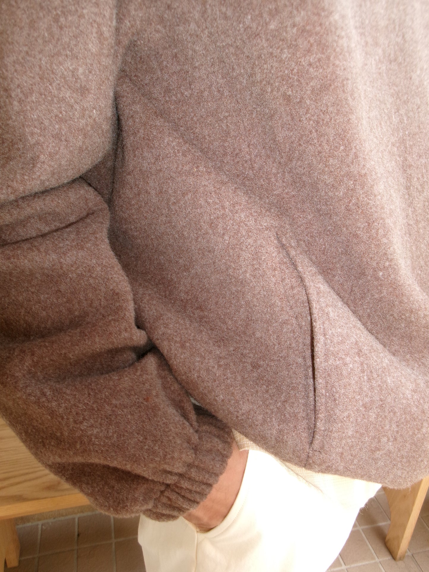 FUJI BRUSHED WOOL PULLOVER(BROWN)