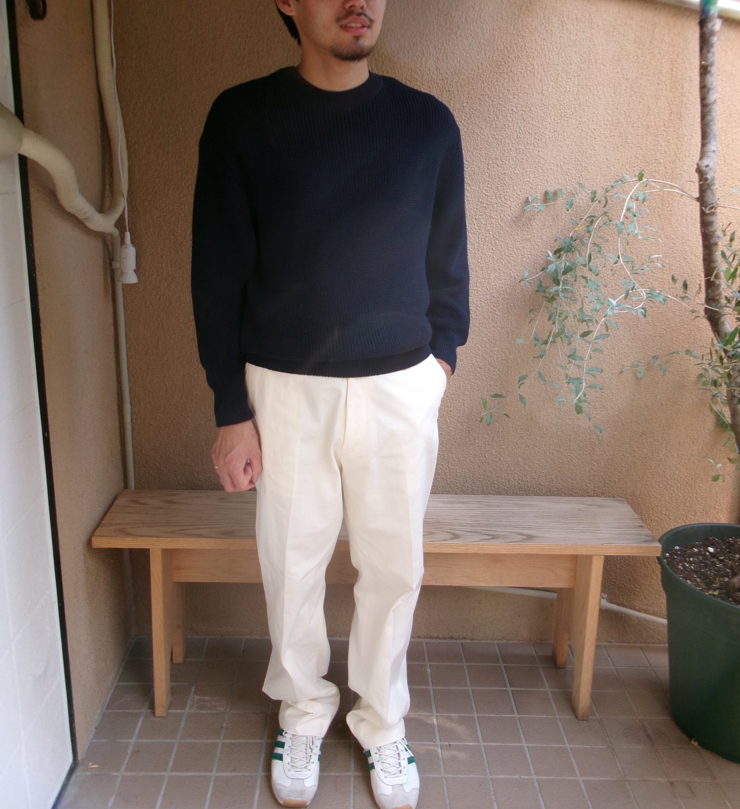FUJI COTTON STANDARD KNIT(NAVY)