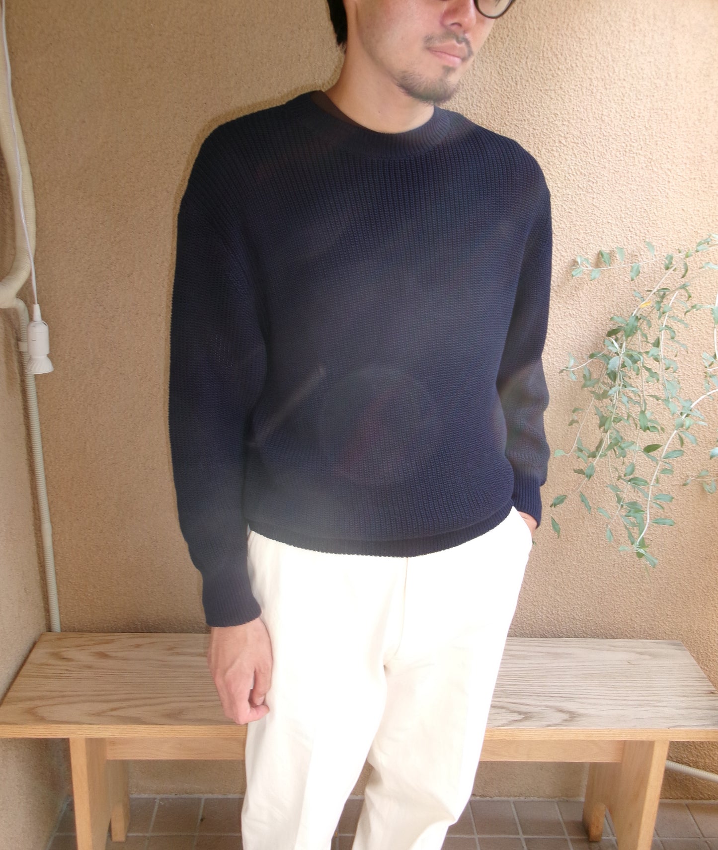 FUJI COTTON STANDARD KNIT(NAVY)
