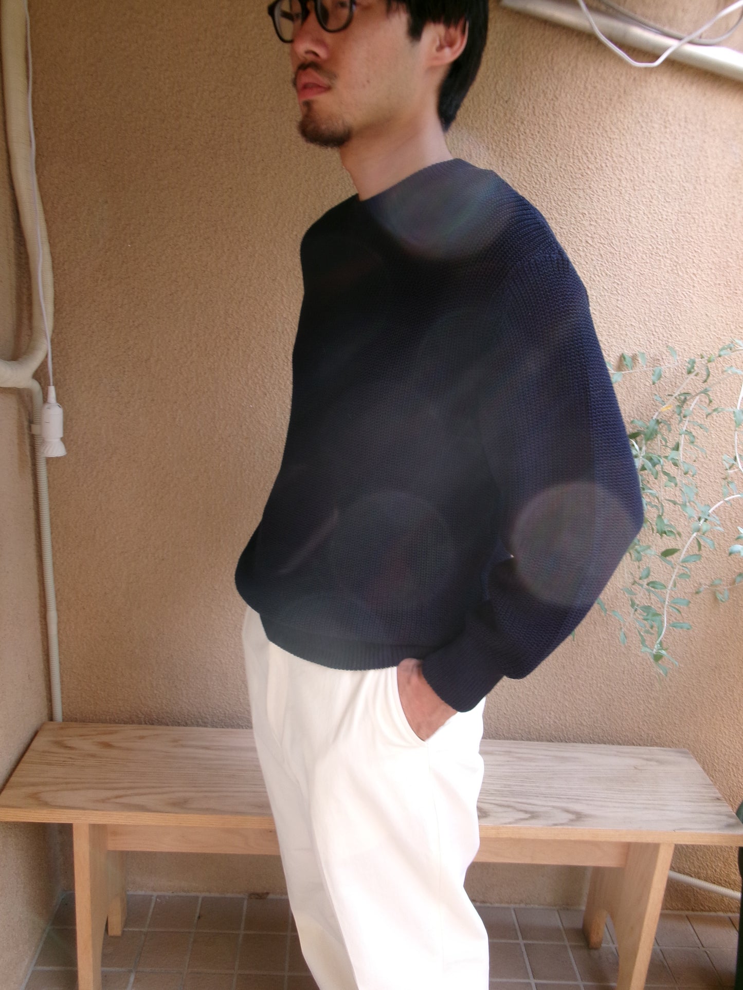 FUJI COTTON STANDARD KNIT(NAVY)