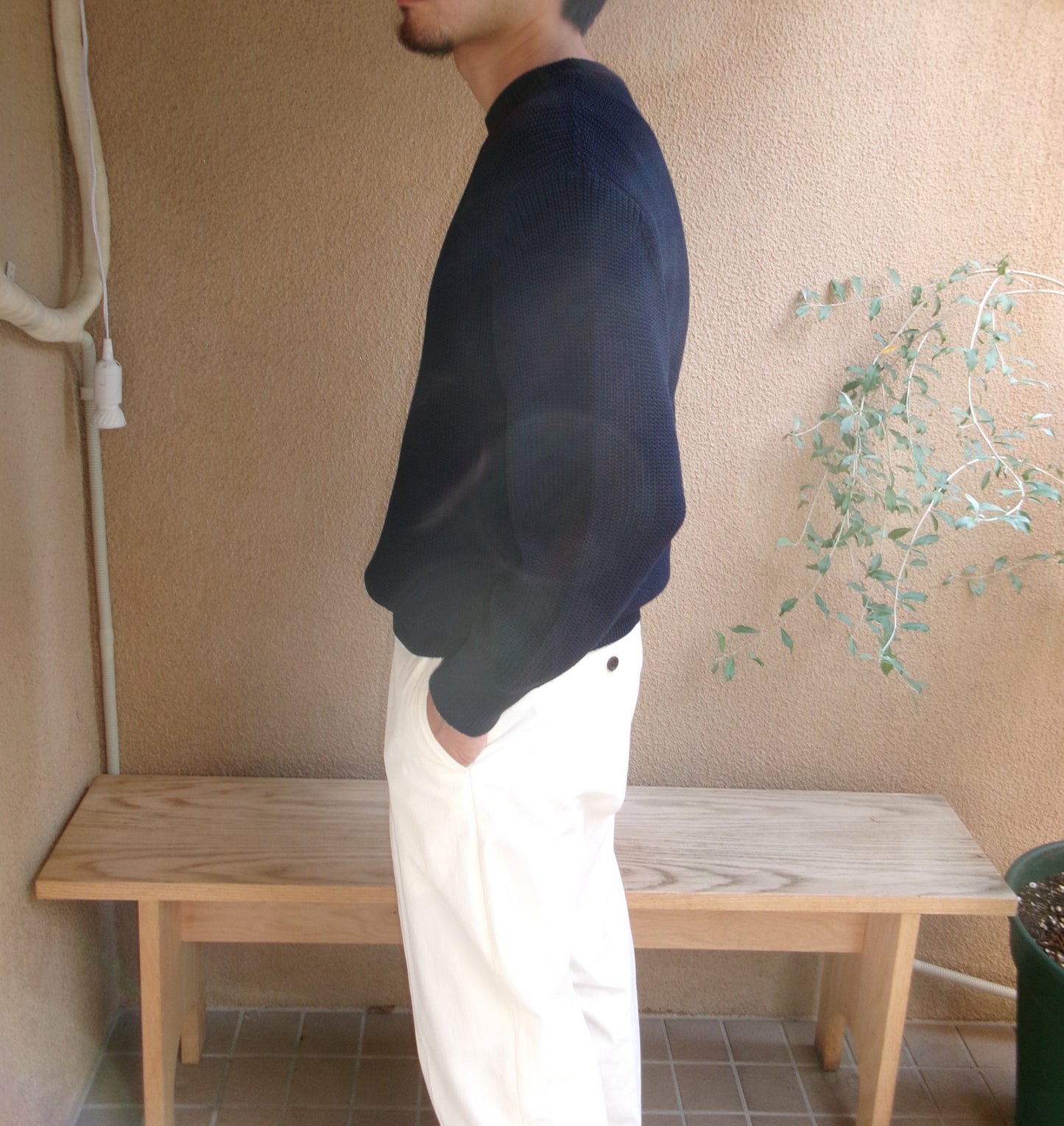 FUJI COTTON STANDARD KNIT(NAVY)