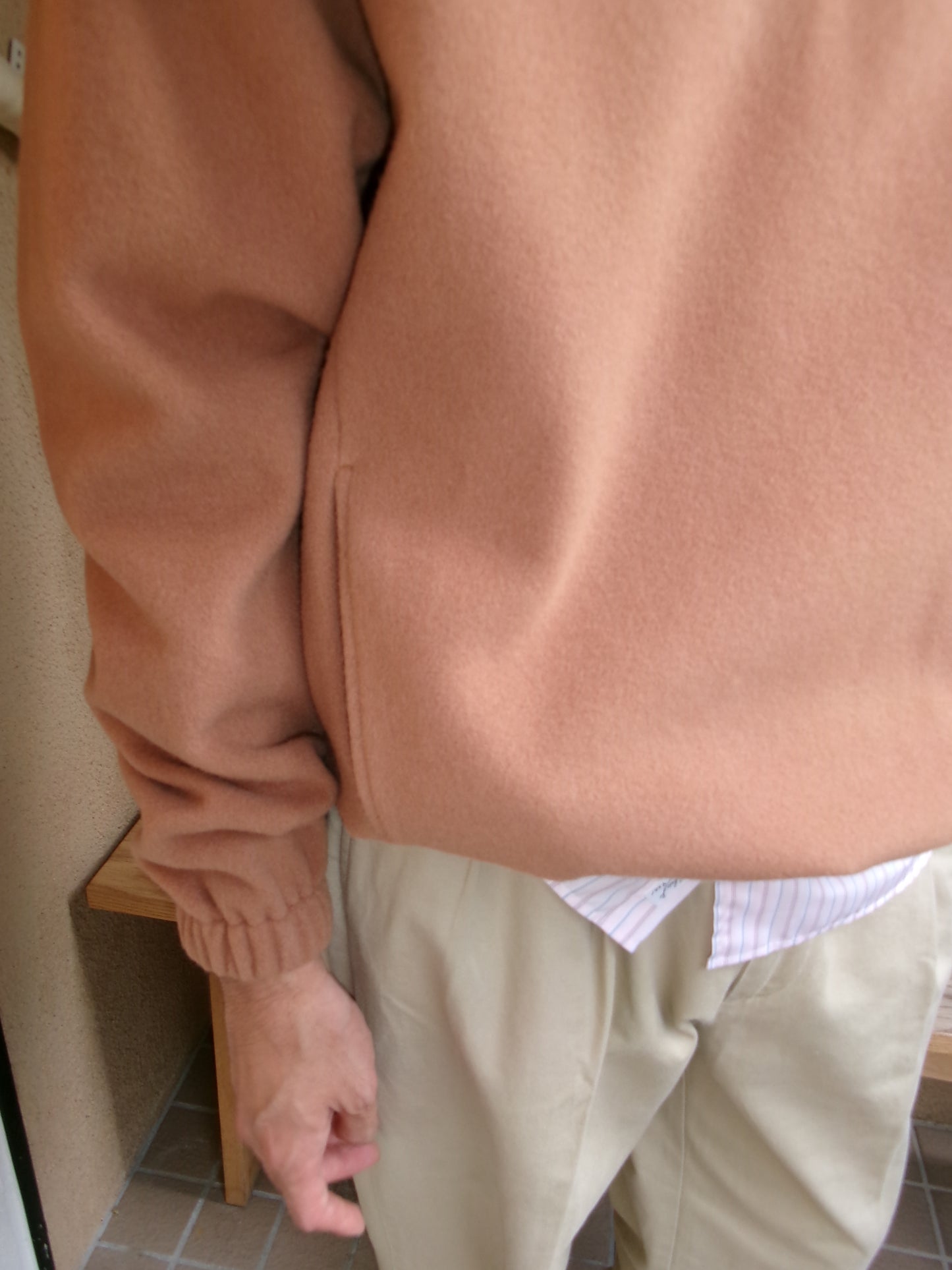 FUJI BRUSHED WOOL PULLOVER(ORANGE)