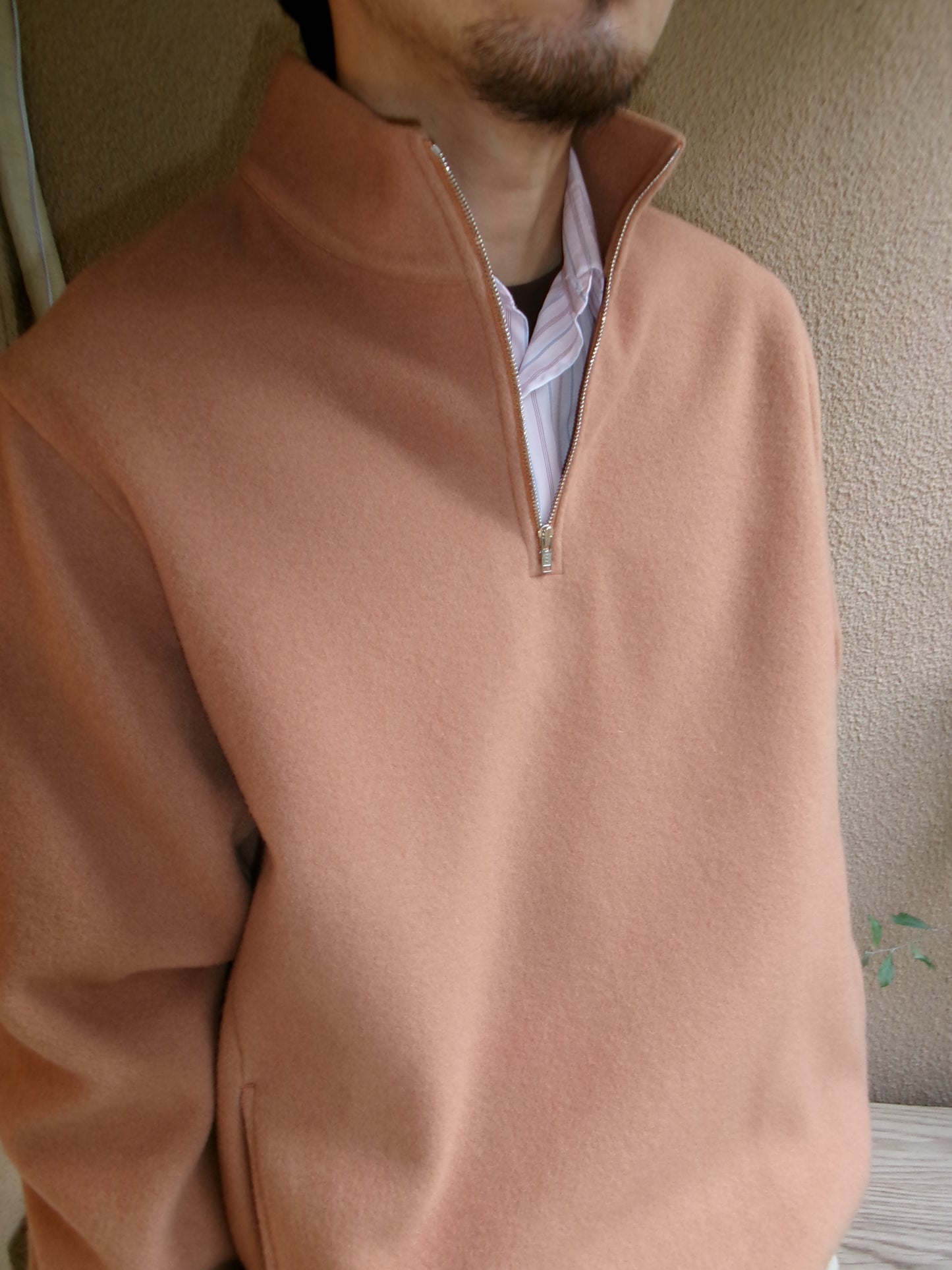 FUJI BRUSHED WOOL PULLOVER(ORANGE)