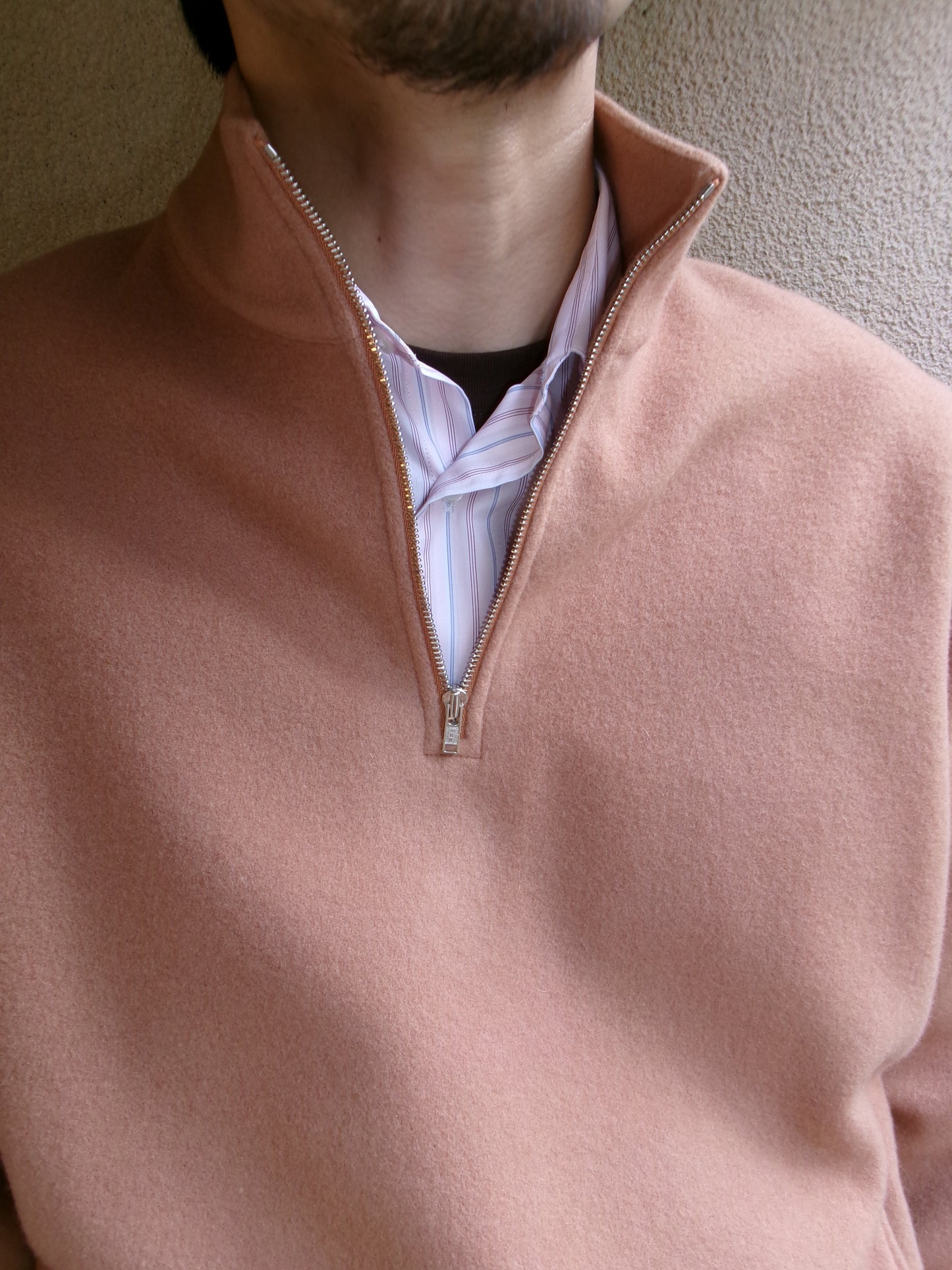 FUJI BRUSHED WOOL PULLOVER(ORANGE)