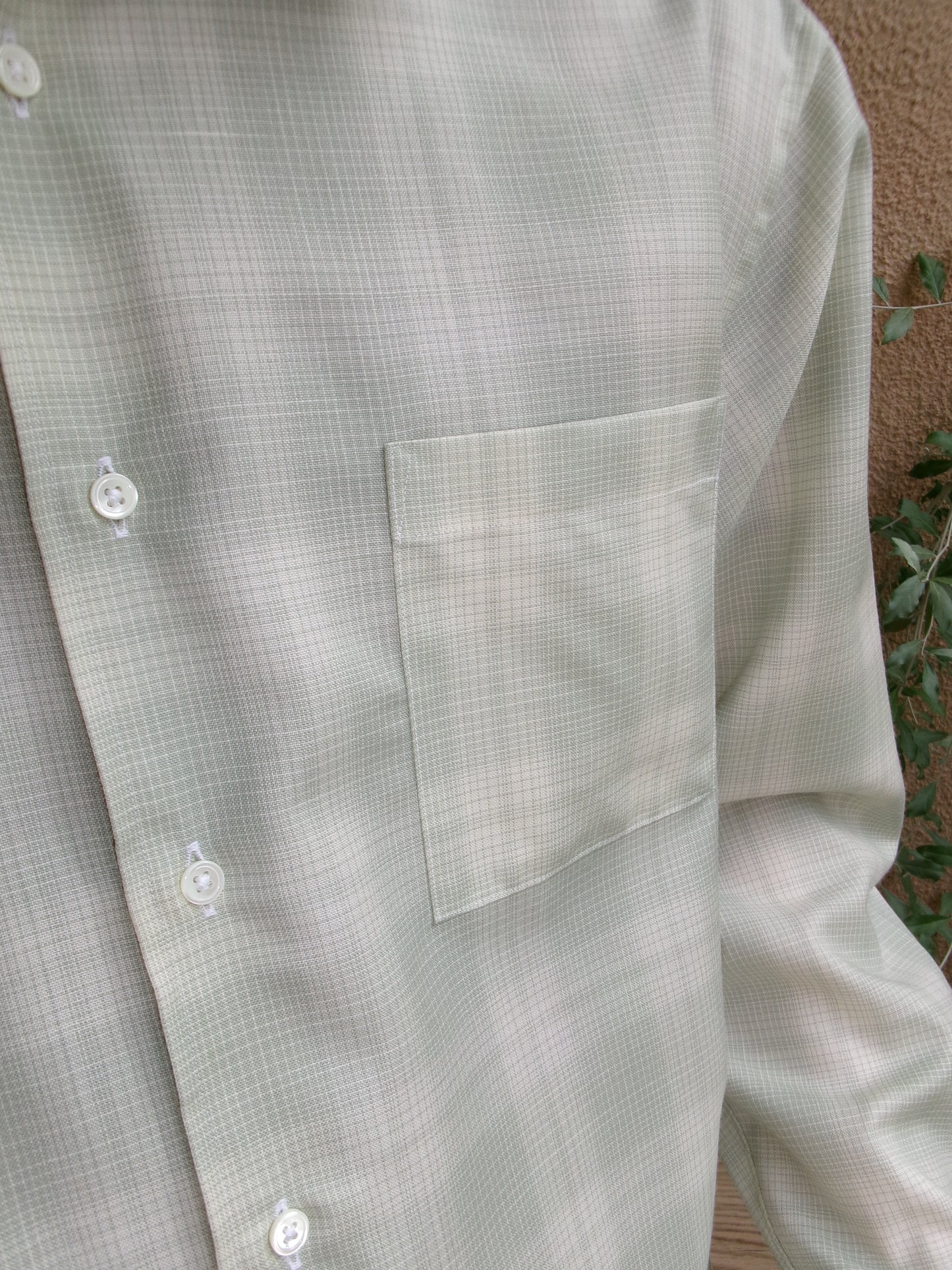 FUJI WOOL CHECK STANDARD SHIRT(GREEN)