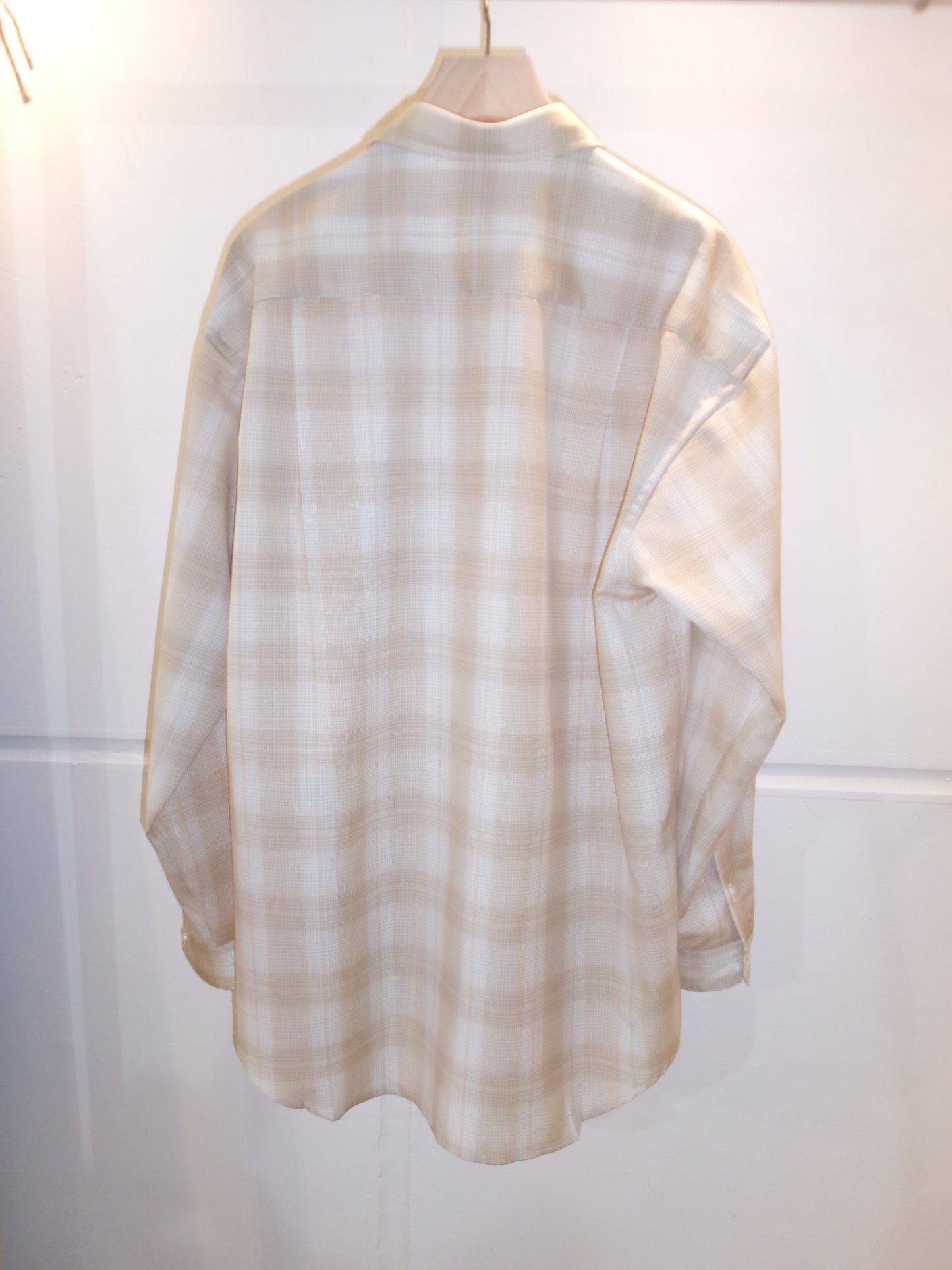FUJI WOOL CHECK STANDARD SHIRT(ORANGE)