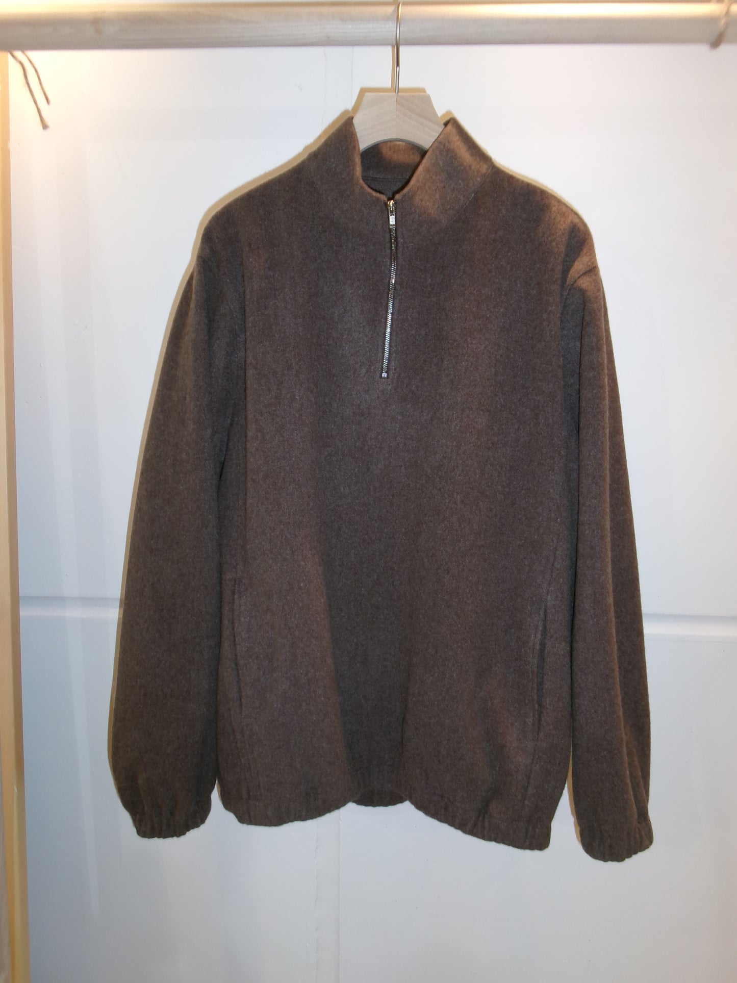 FUJI BRUSHED WOOL PULLOVER(BROWN)