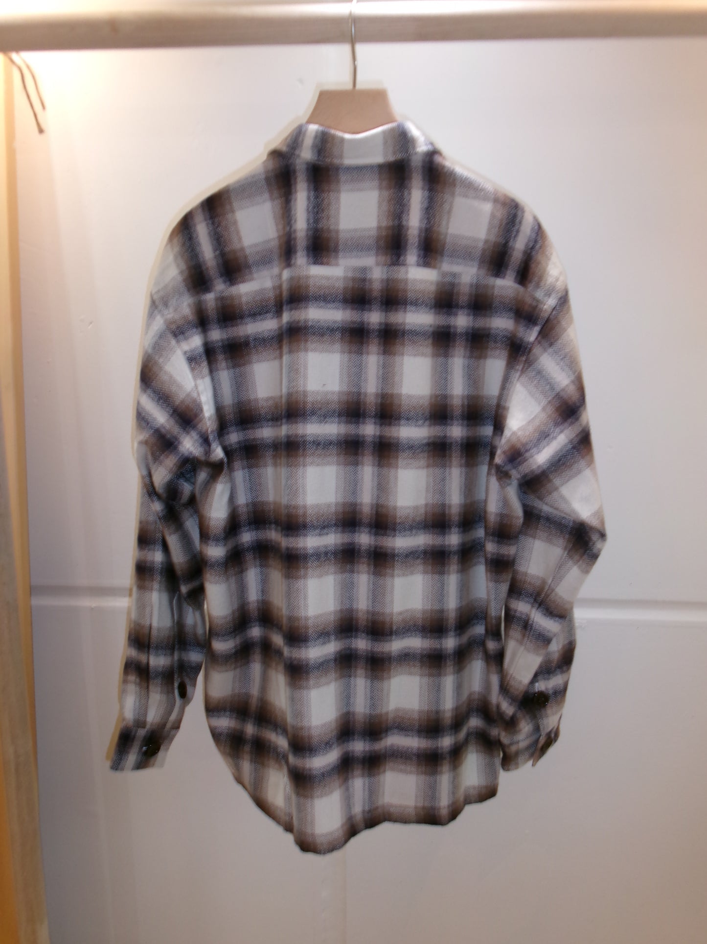 FUJI COTTON CHECK SHIRT JACKET