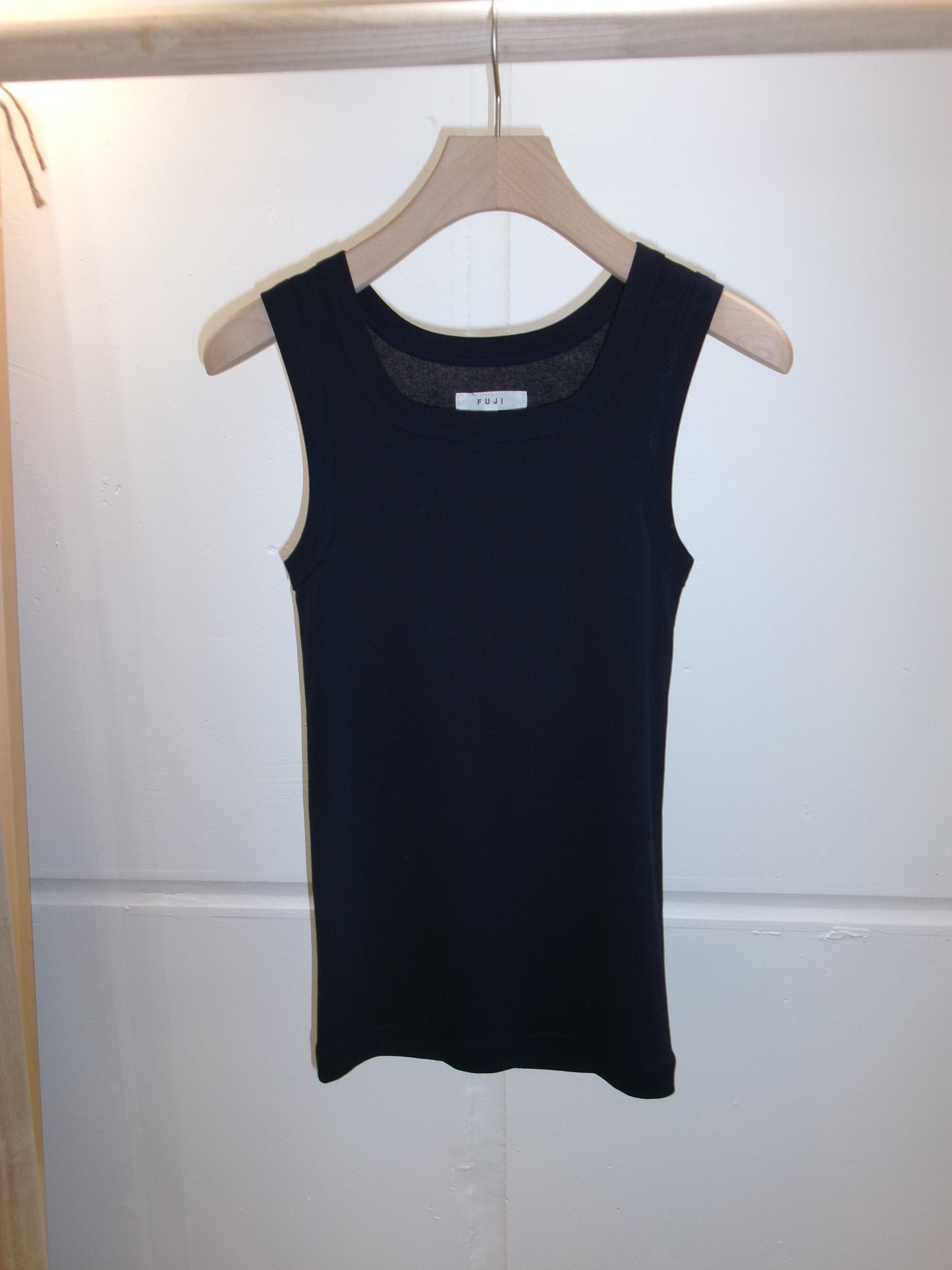 FUJI COTTON SQUARE TANK TOP(NAVY)