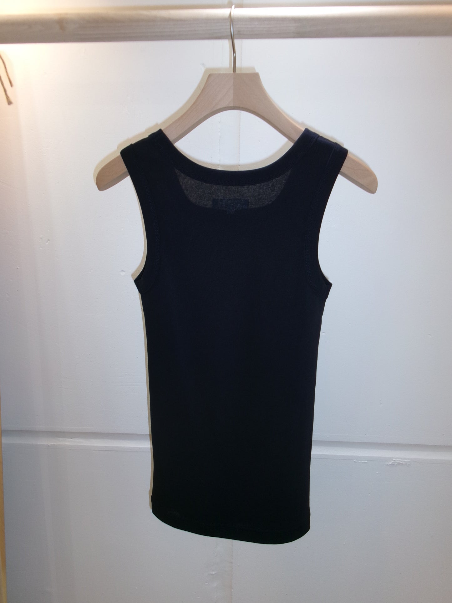 FUJI COTTON SQUARE TANK TOP(NAVY)