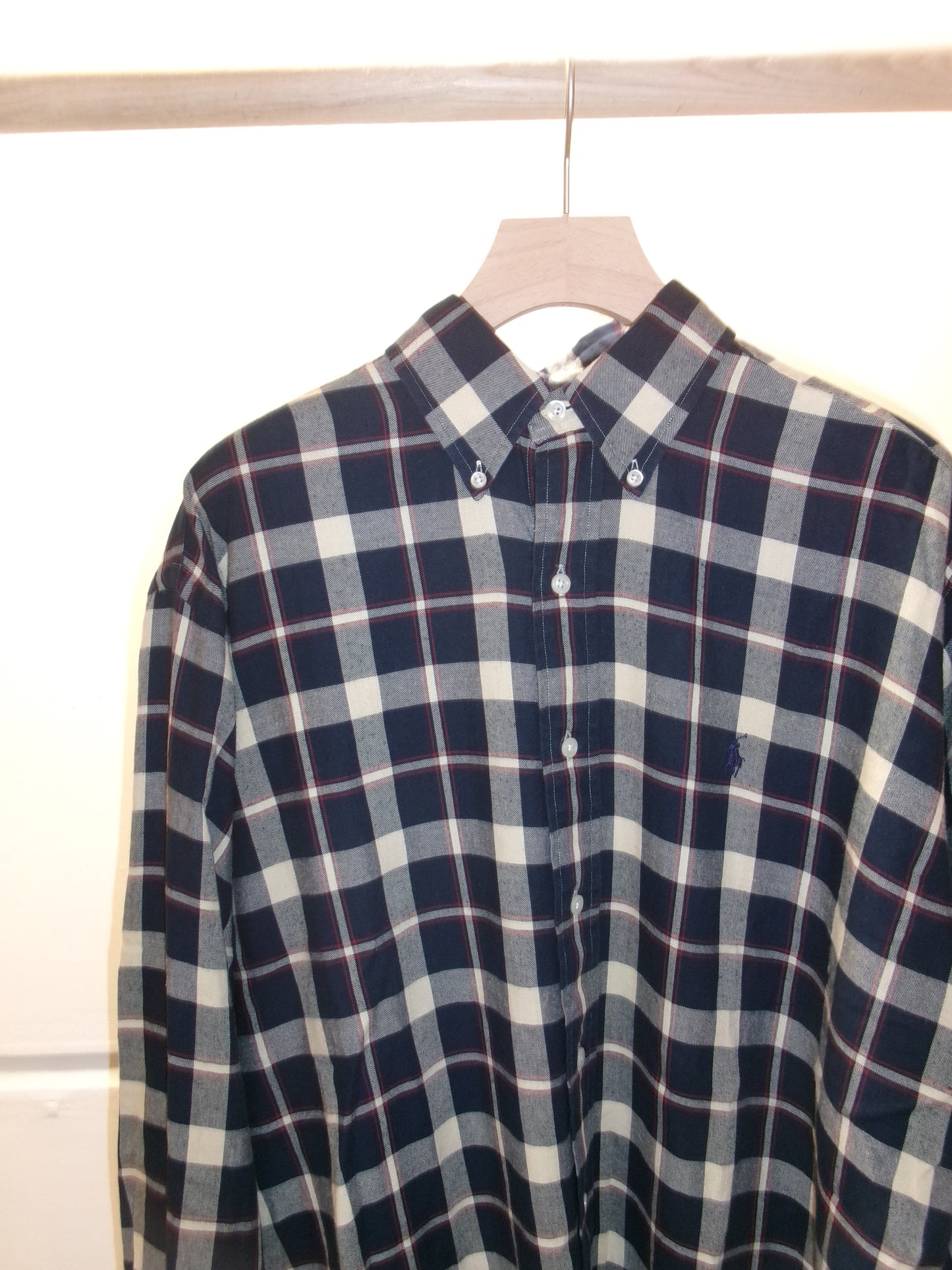 Ralph Lauren blue check shirt