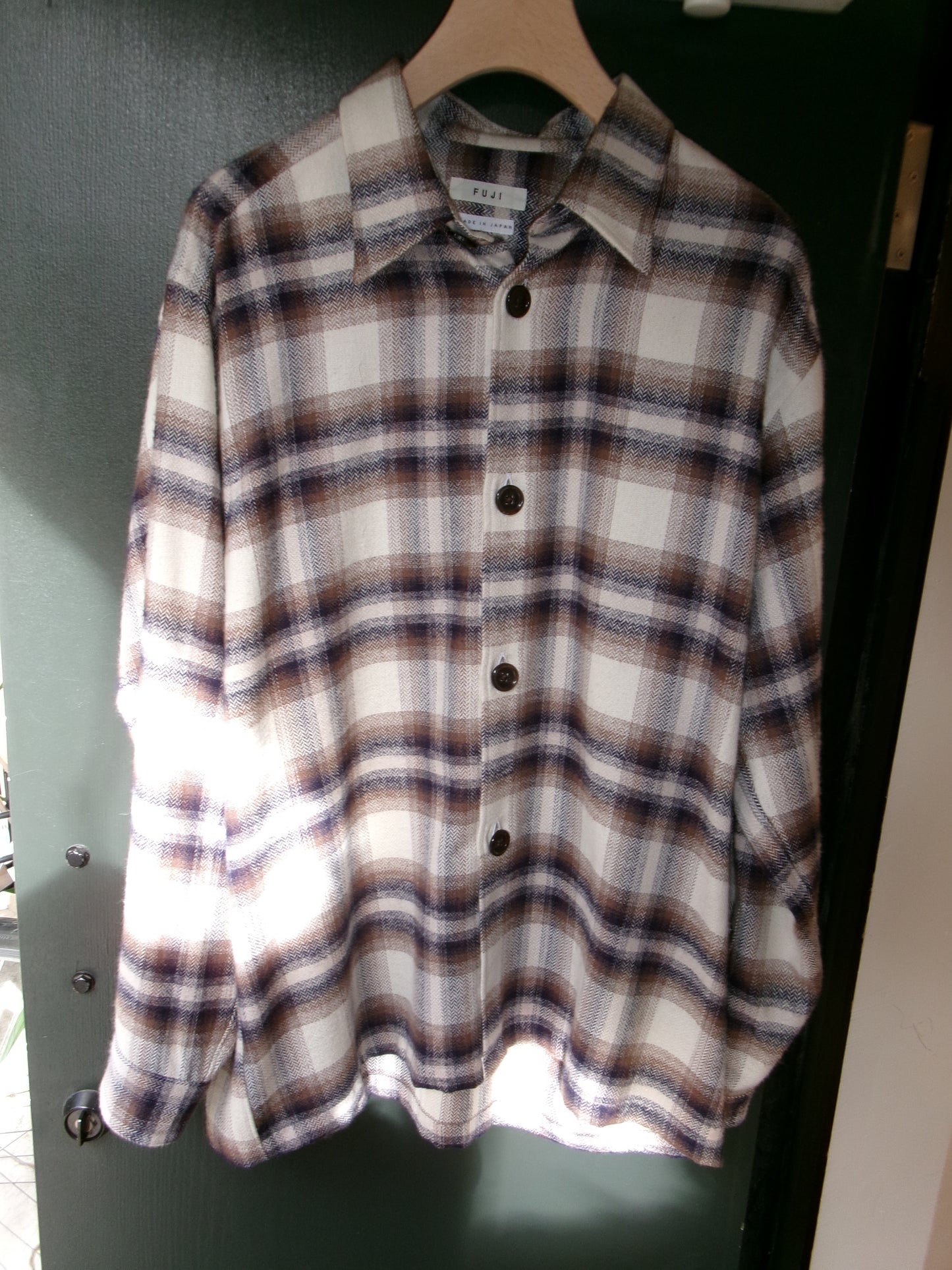 FUJI COTTON CHECK SHIRT JACKET