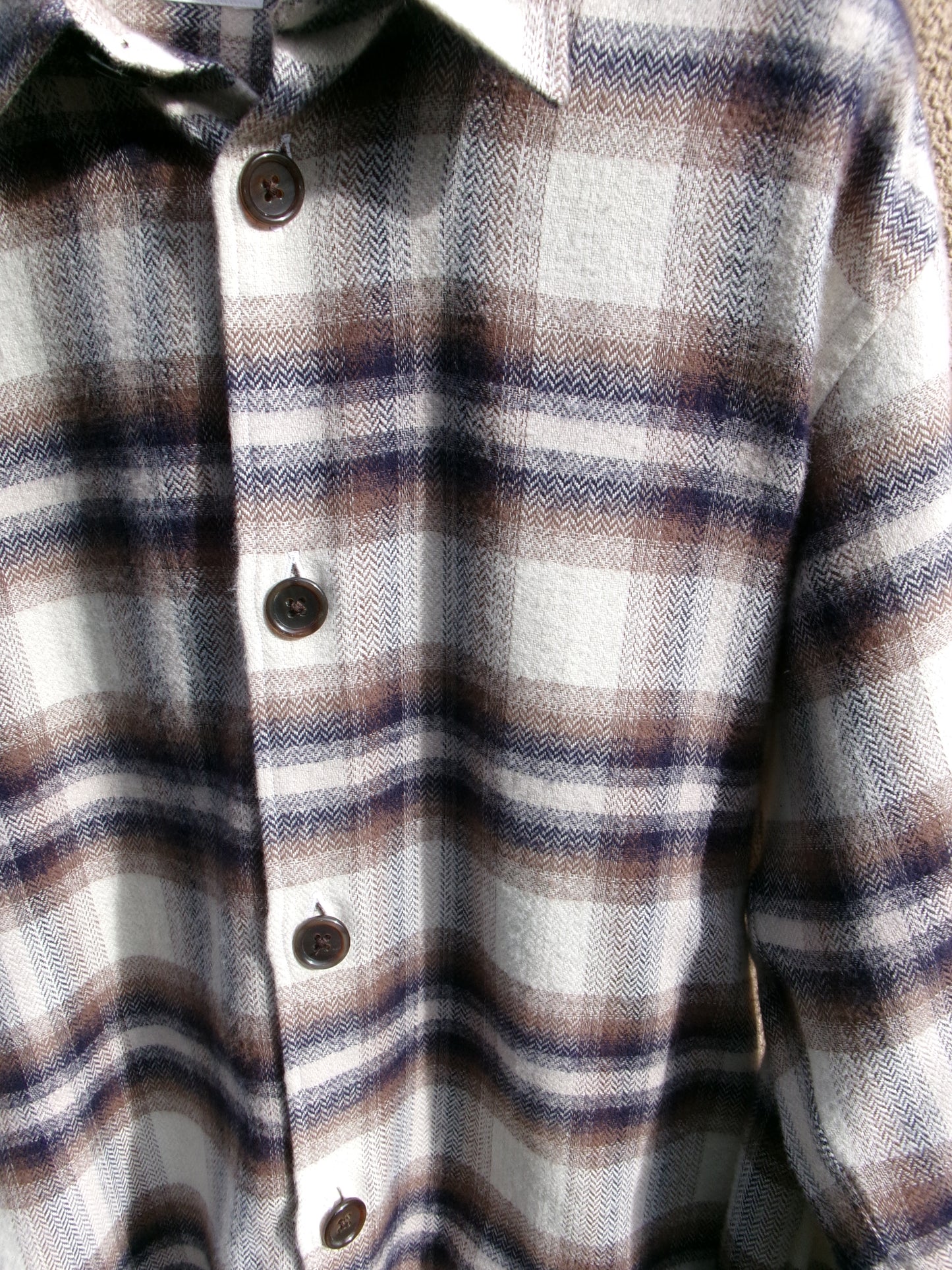 FUJI COTTON CHECK SHIRT JACKET