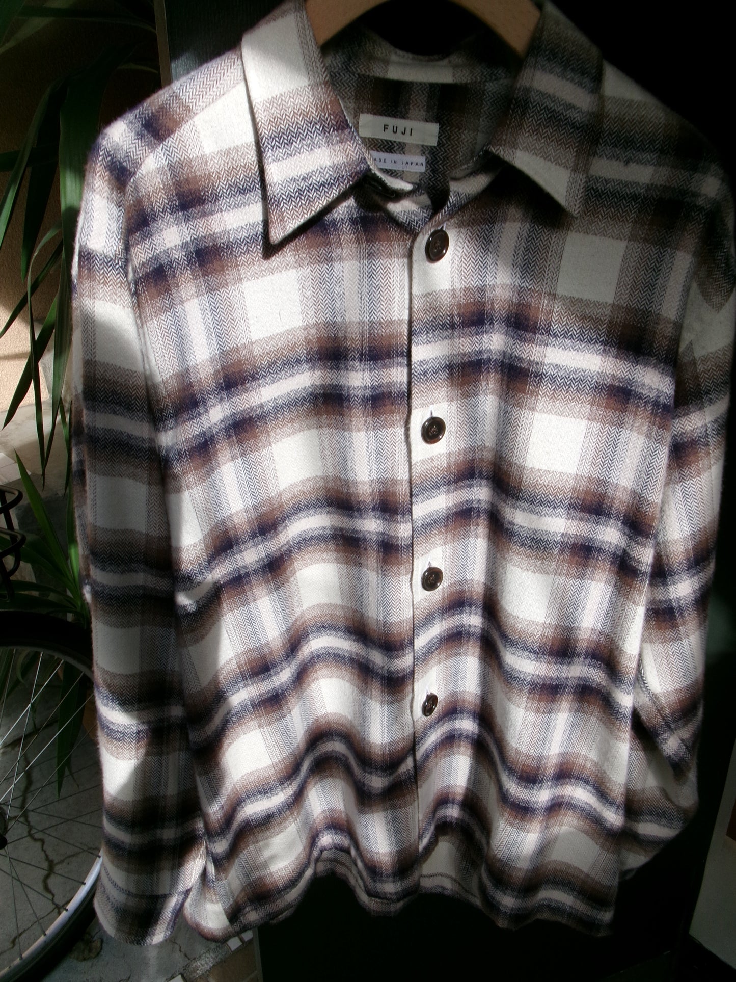 FUJI COTTON CHECK SHIRT JACKET