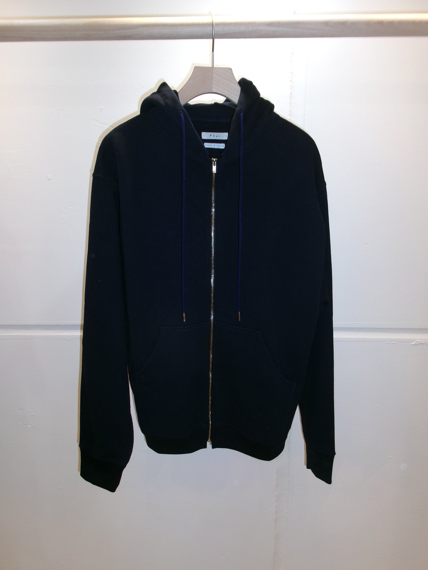 FUJI COTTON ZIP UP HOODIE(NAVY)