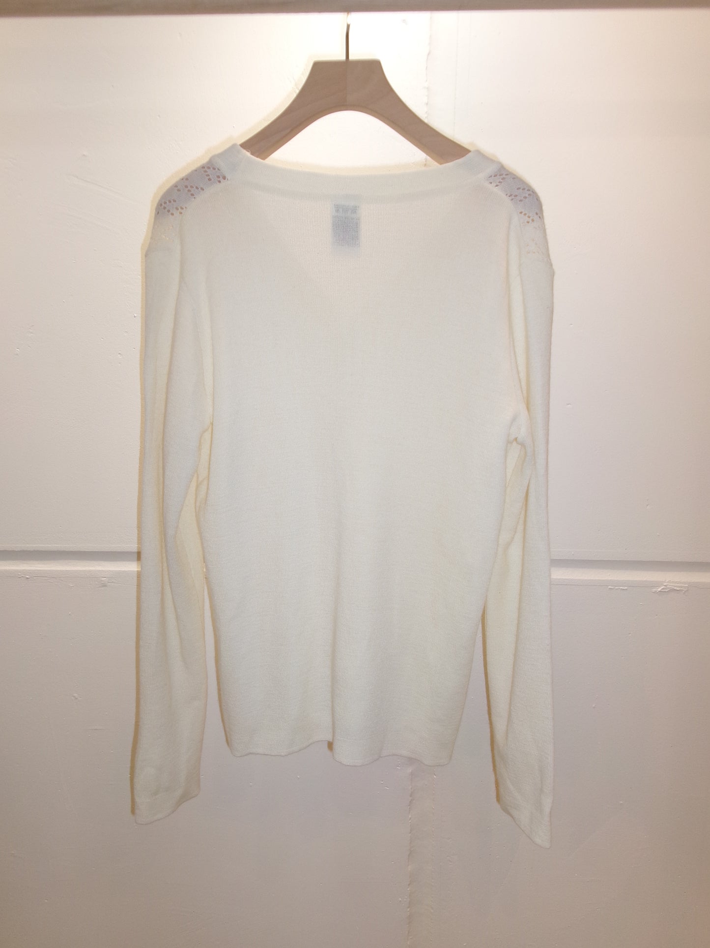 Lace Knit Cardigan – Ivory