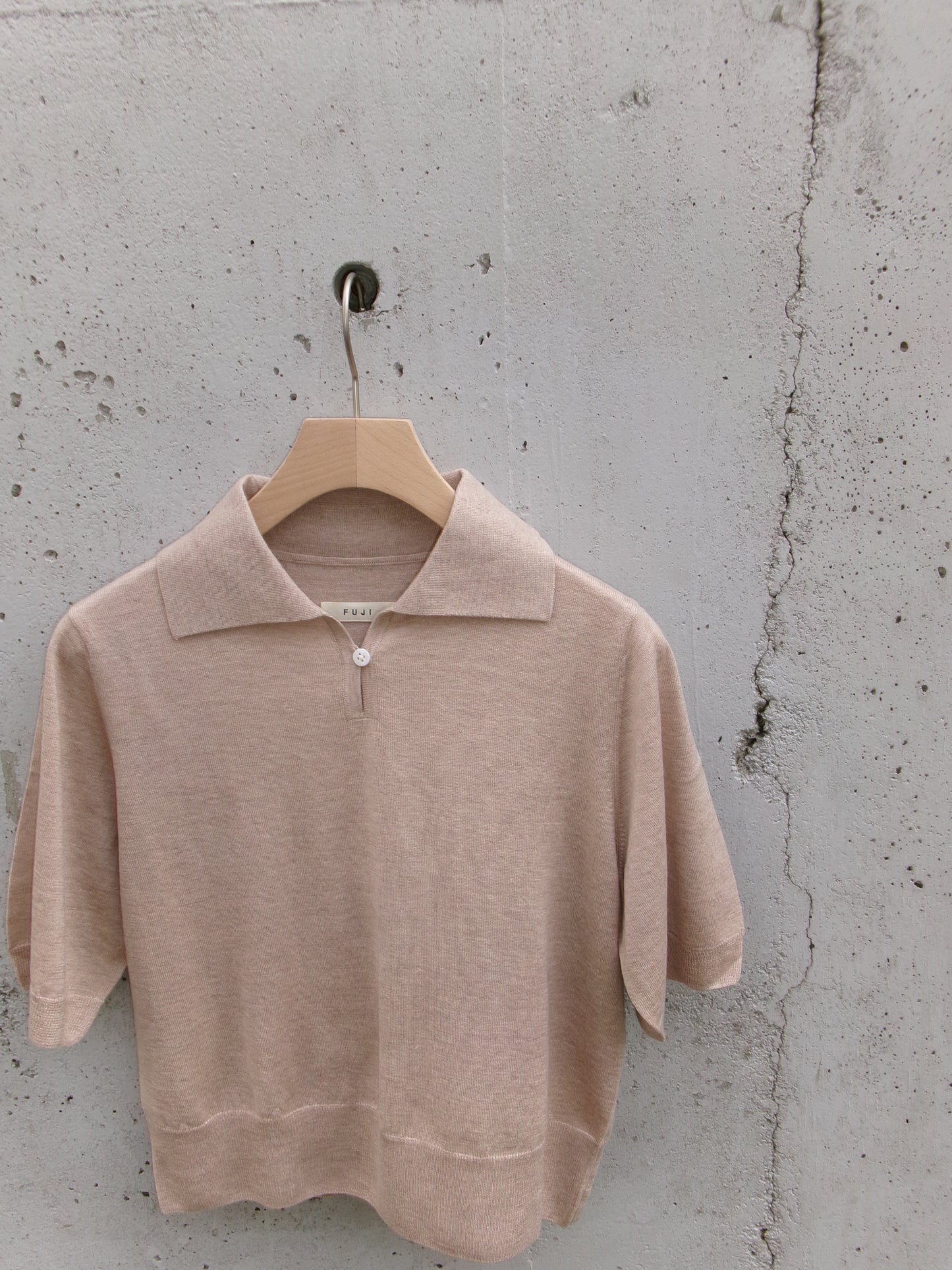 FUJI SILK CASHMERE S/S SKIPPER POLO-Women-