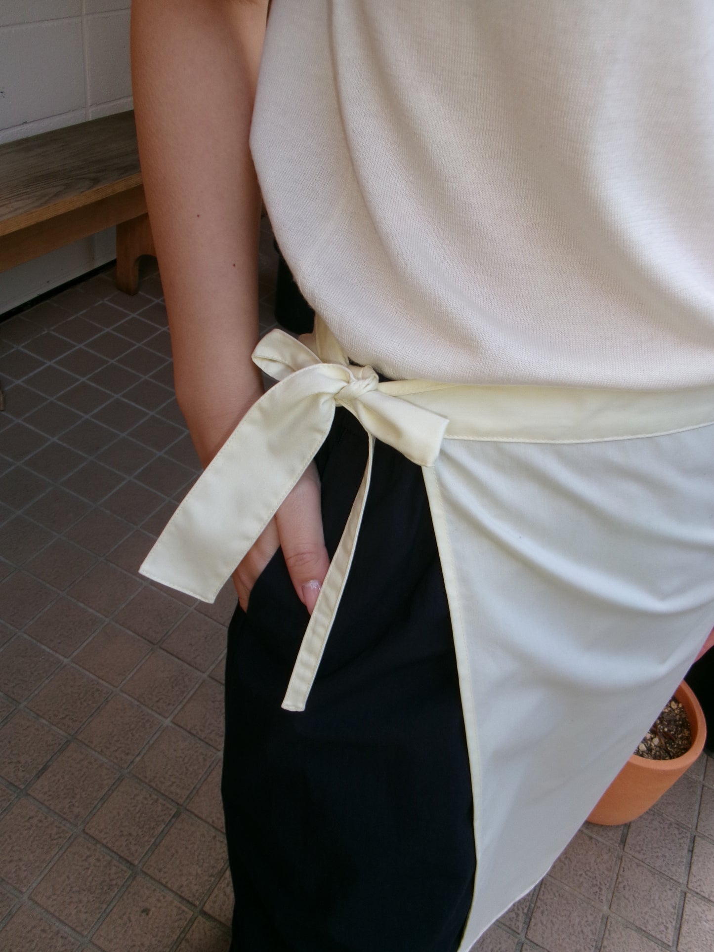 FUJI OXFORD WRAP SKIRT