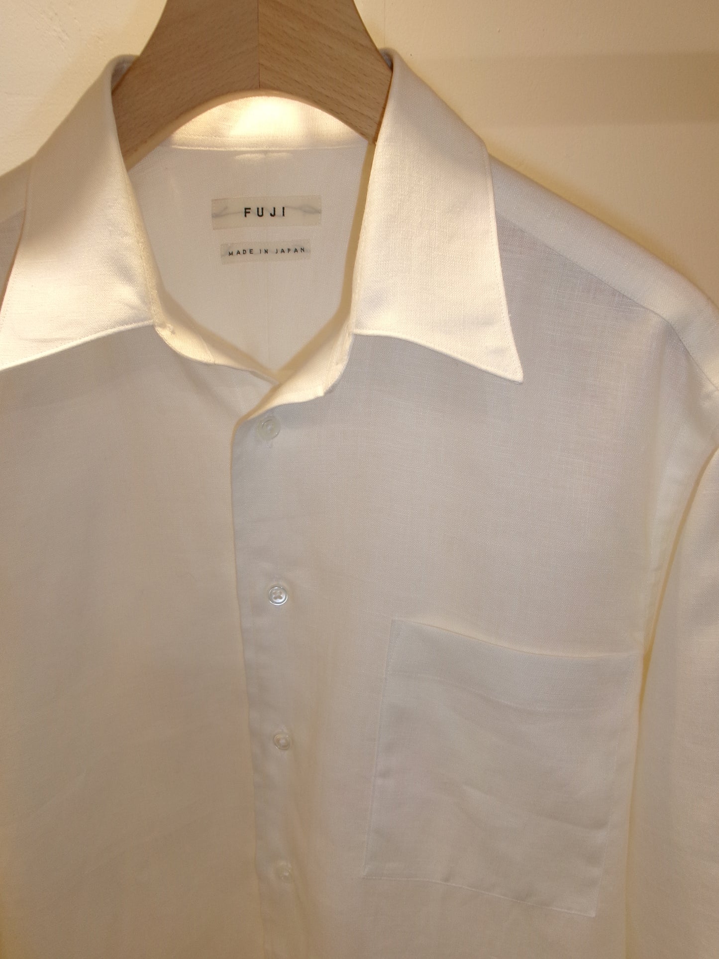 FUJI LINEN STANDARD SHIRT -Off White-
