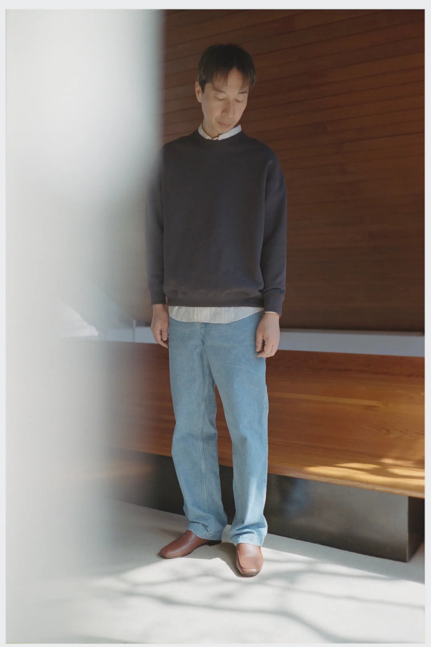 FUJI WASH DENIM SLACKS