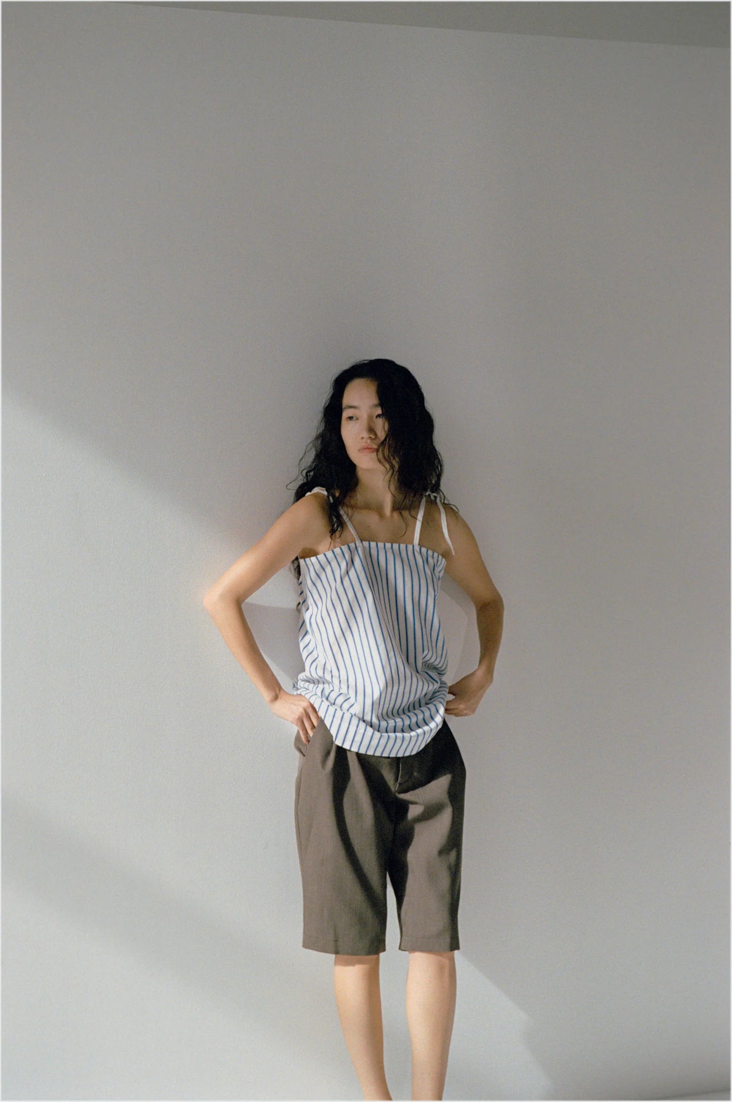FUJI COTTON STRIPE CAMISOLE