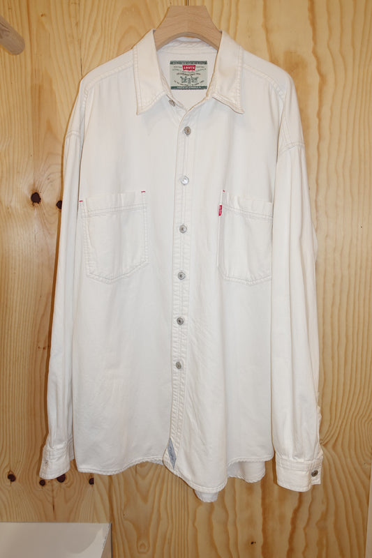 Levi's white denim shirt