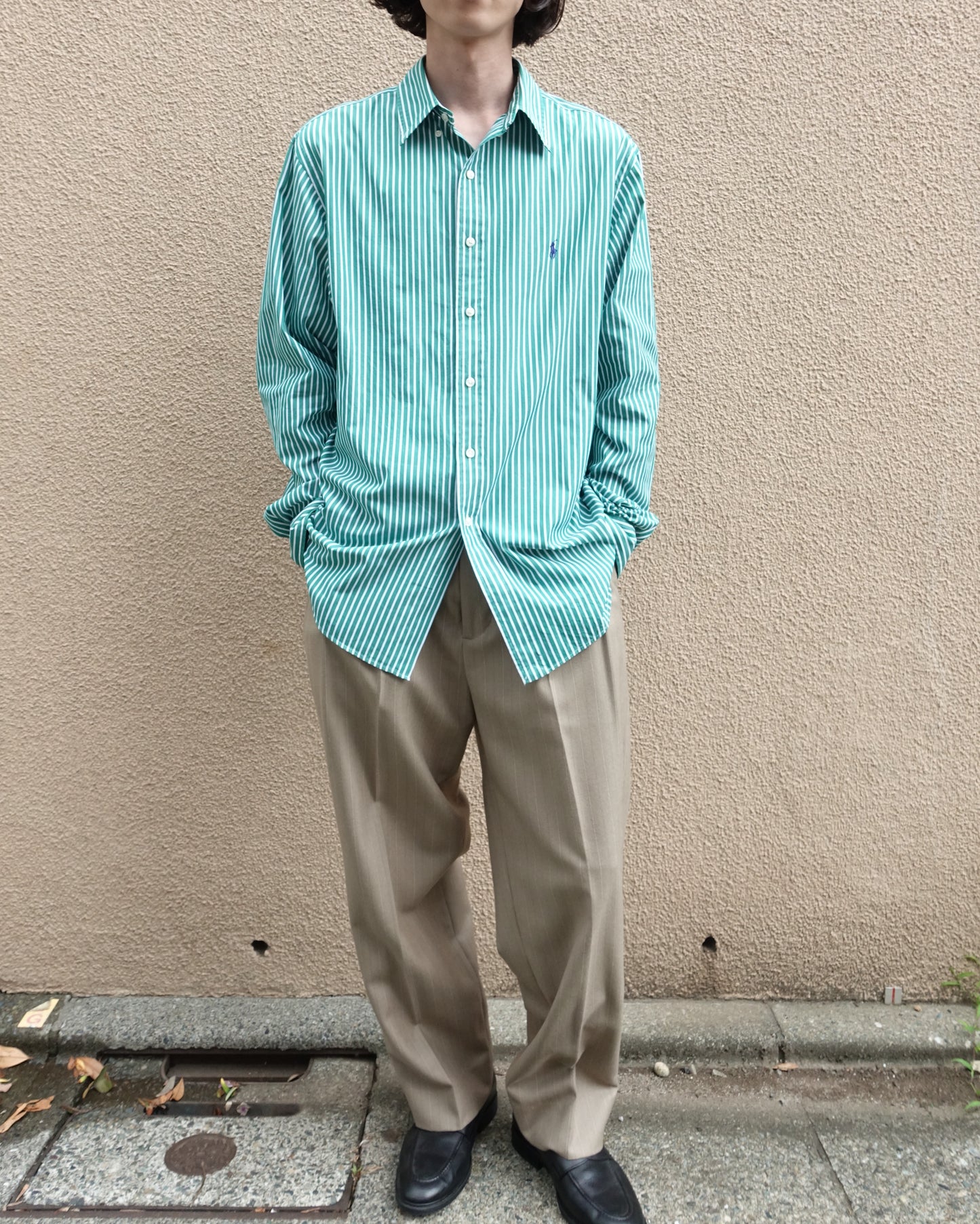 Ralph Lauren green shirt