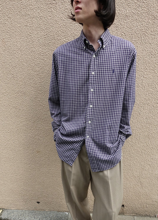 Ralph Lauren -Navy and white gingham check-