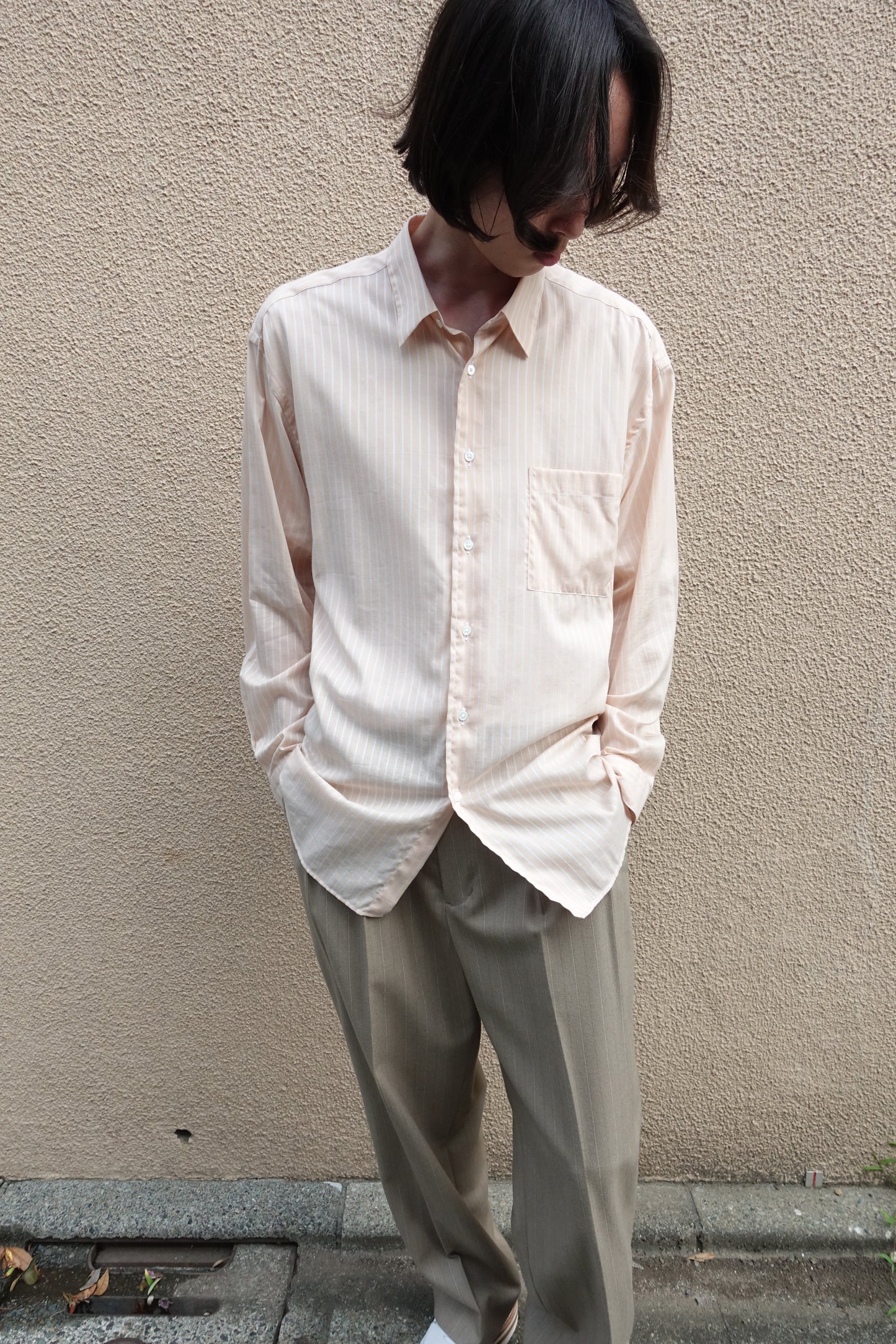 FUJI COTTON CUPRA STRIPE SHIRT