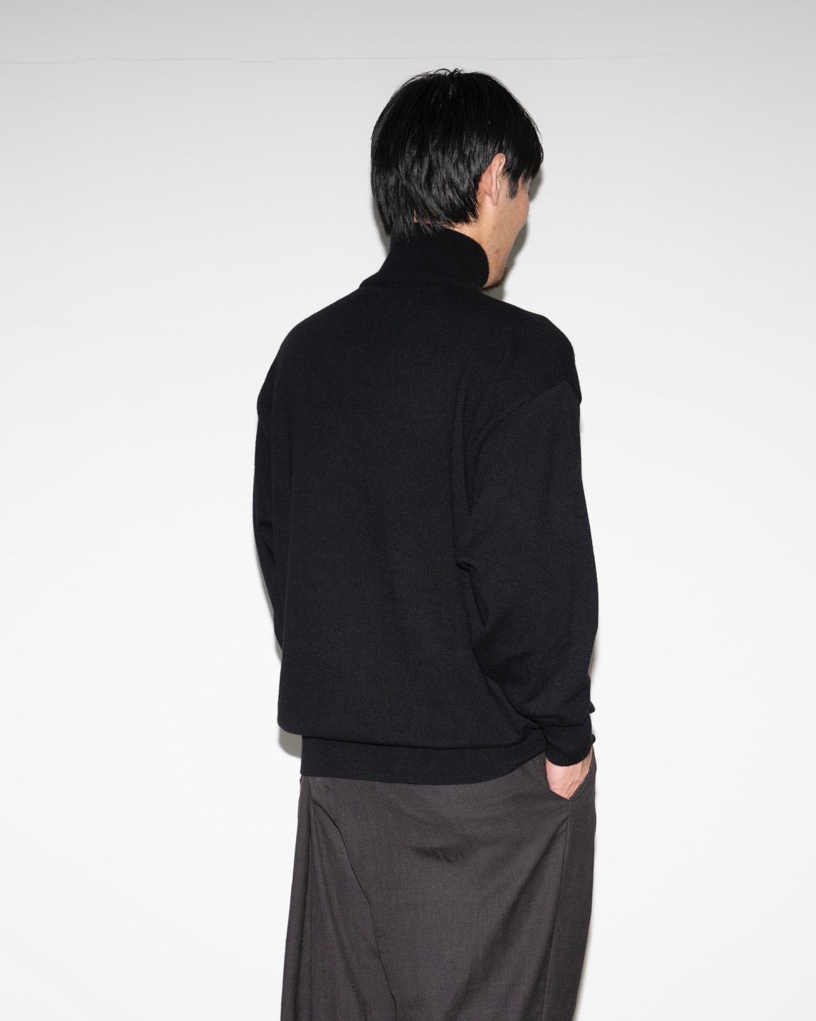 FUJI WOOL CASHMERE HIGH NECK KNIT