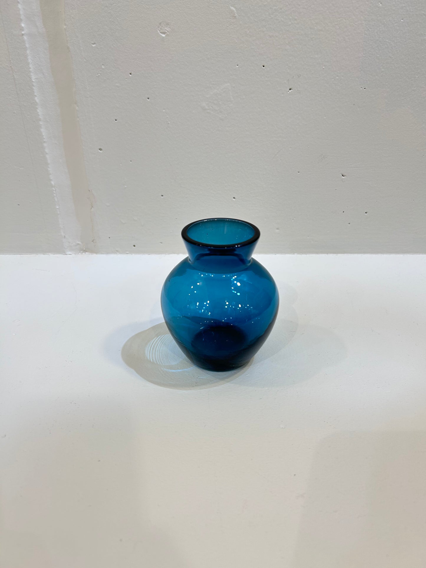 Blue Round Vase