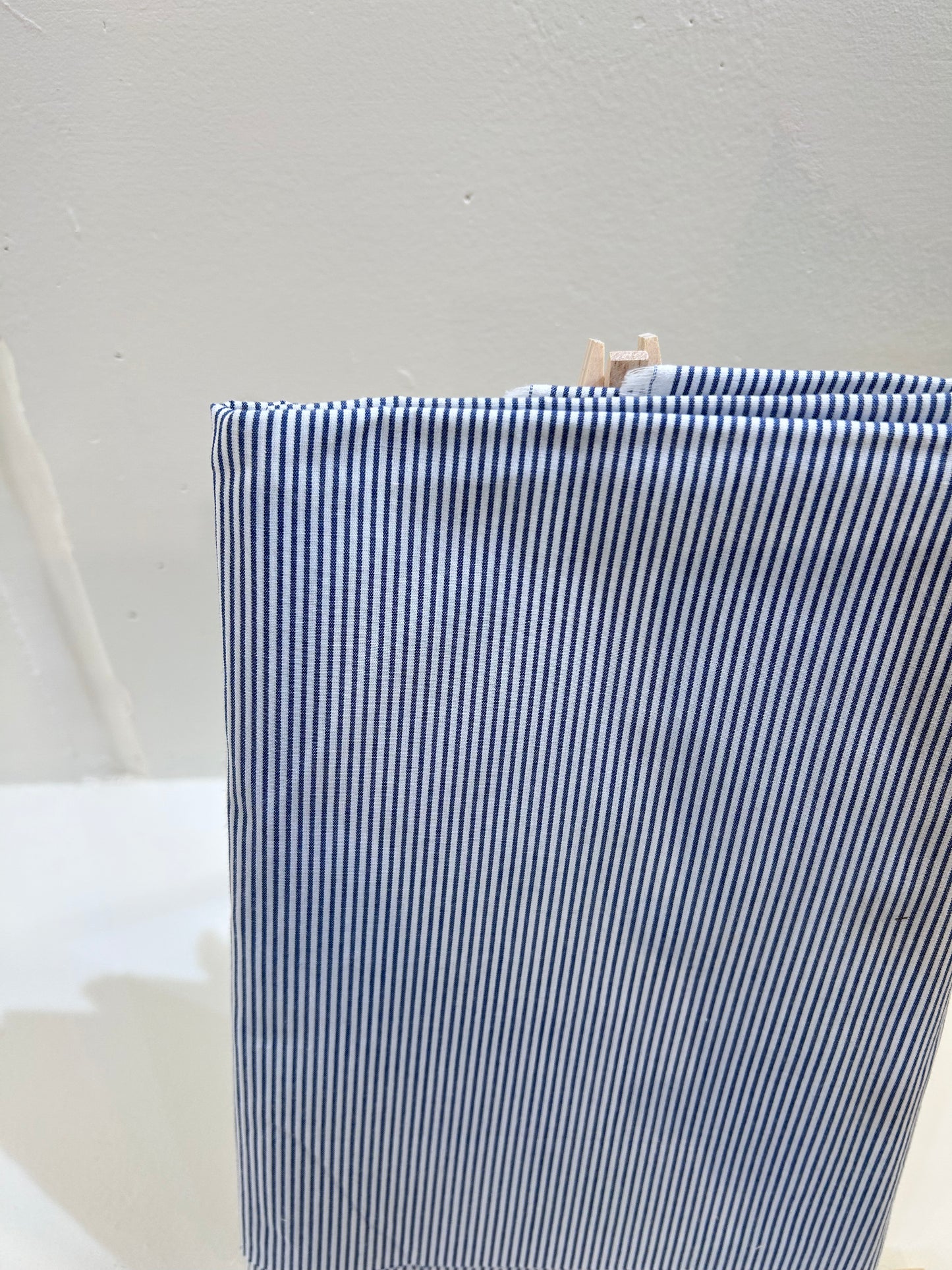 Deadstock Blue Pinstripe Fabric