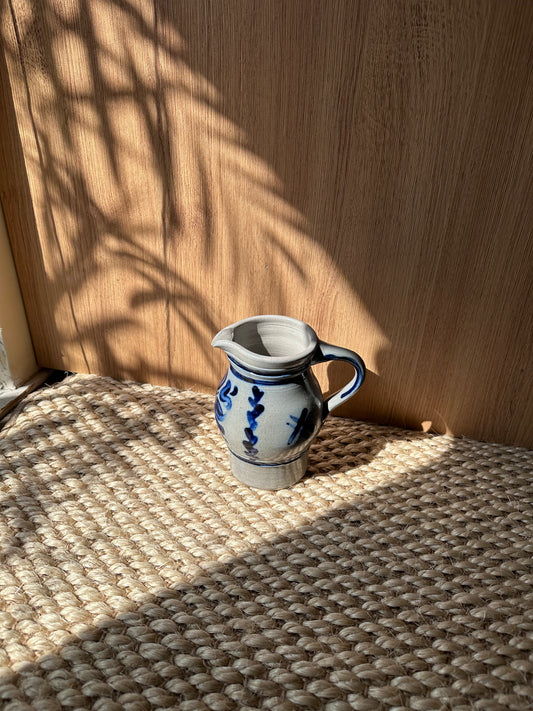 smoke blue flower vase